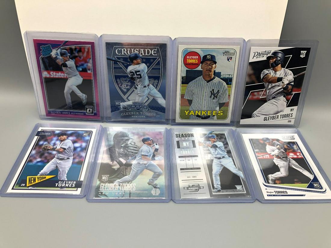 Lot of 8 Gleyber Torres 2018 Rookie Cards (1 of 3)