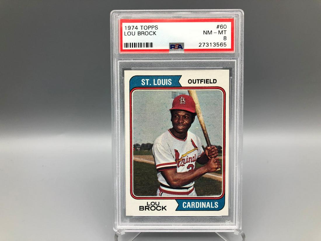 1974 Topps Lou Brock #60 PSA 8 (1 of 2)