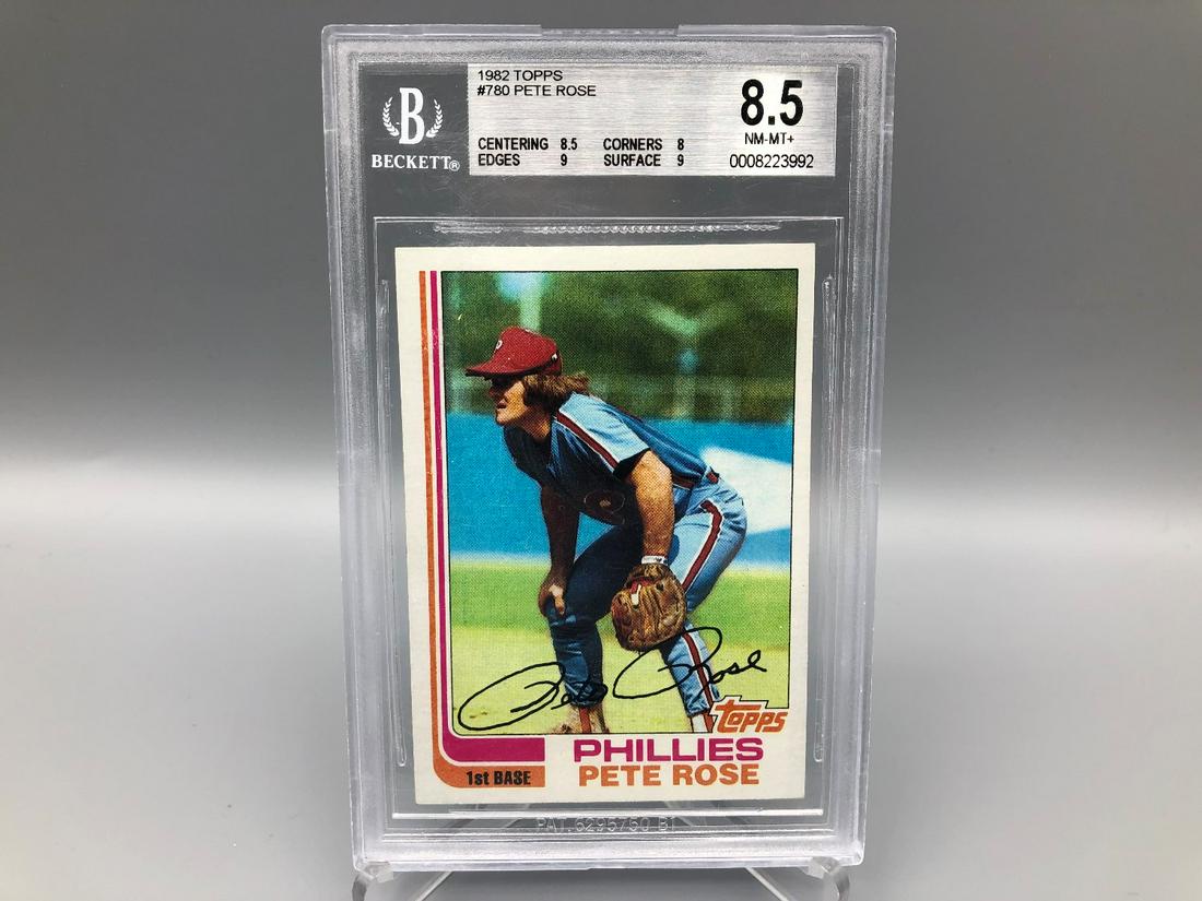 1982 Topps Pete Rose #780 BGS 8.5 (1 of 2)