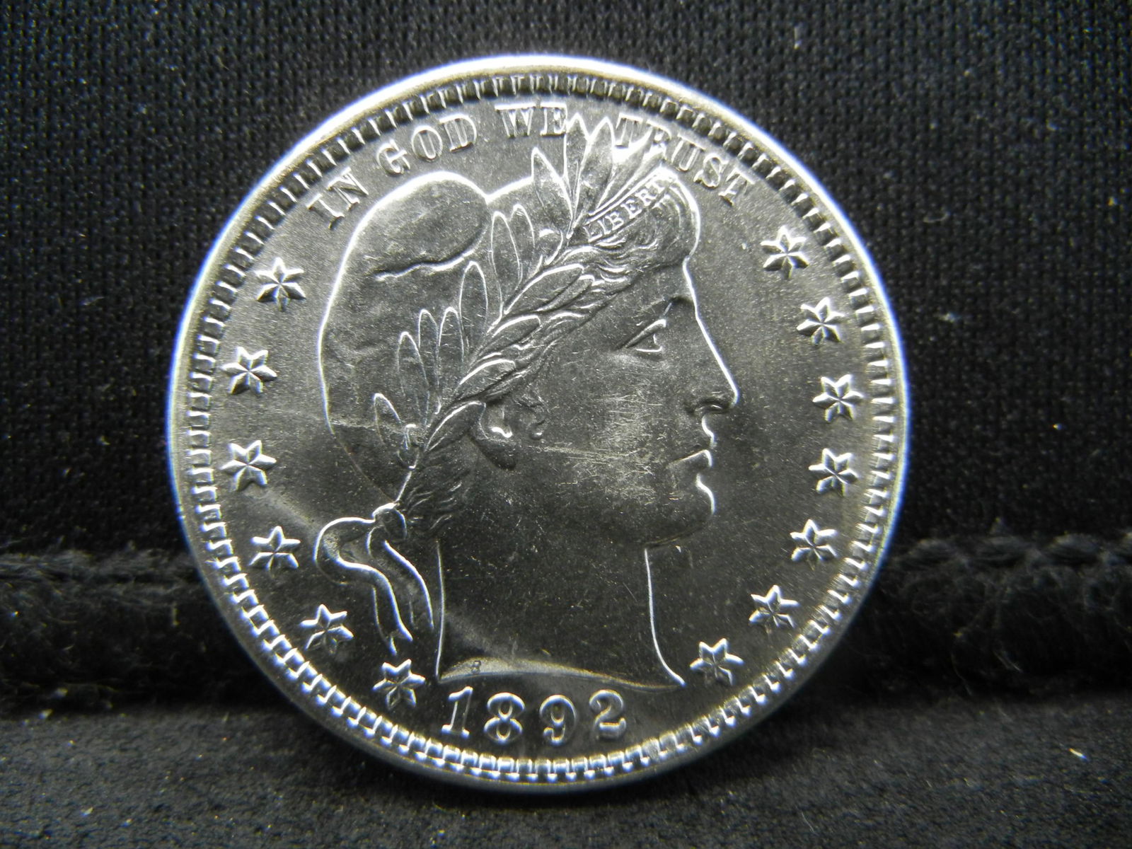 1892 Barber Quarter CH BU Very Flashy Lots of Luster (1 of 2)