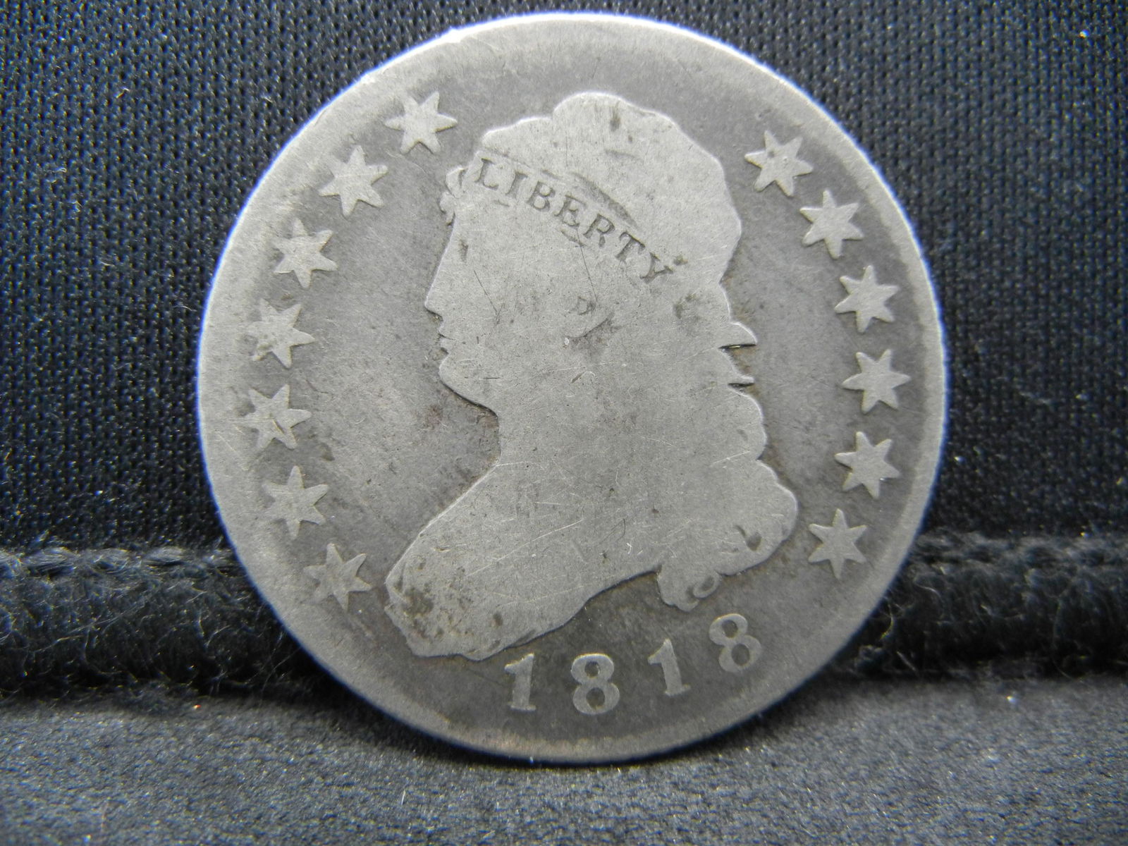 1818 Bust Quarter Scarce Early Type (1 of 2)