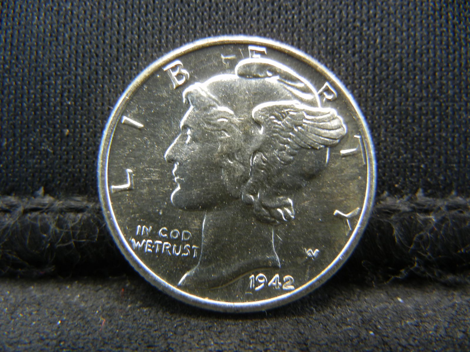 1942 Mercury Dime CH BU Blast White (1 of 2)