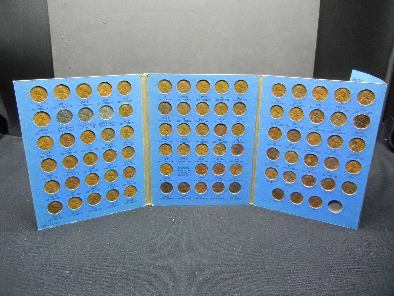 1941-58 Lincoln P/D/S Wheat cents plus 36 memorials (1 of 7)