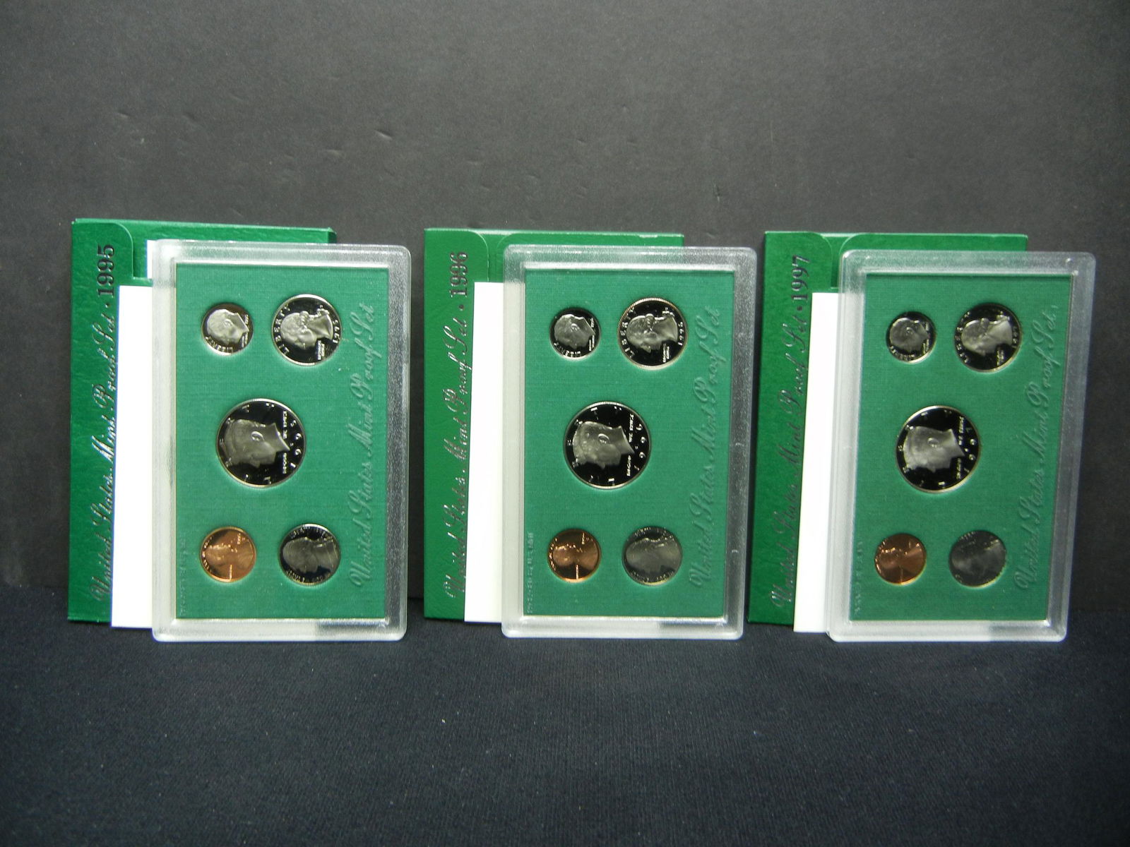 1995 1996 1997 United States Mint 5-Coin Proof Sets (1 of 10)