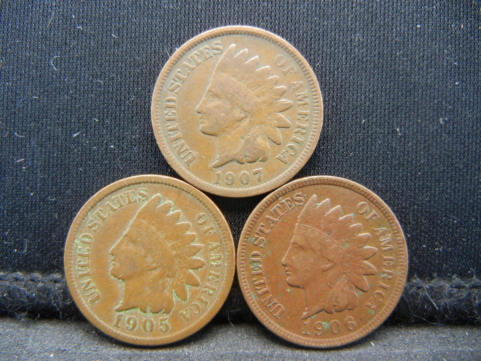 1905, 06, 07 Indian Head Cents (1 of 2)
