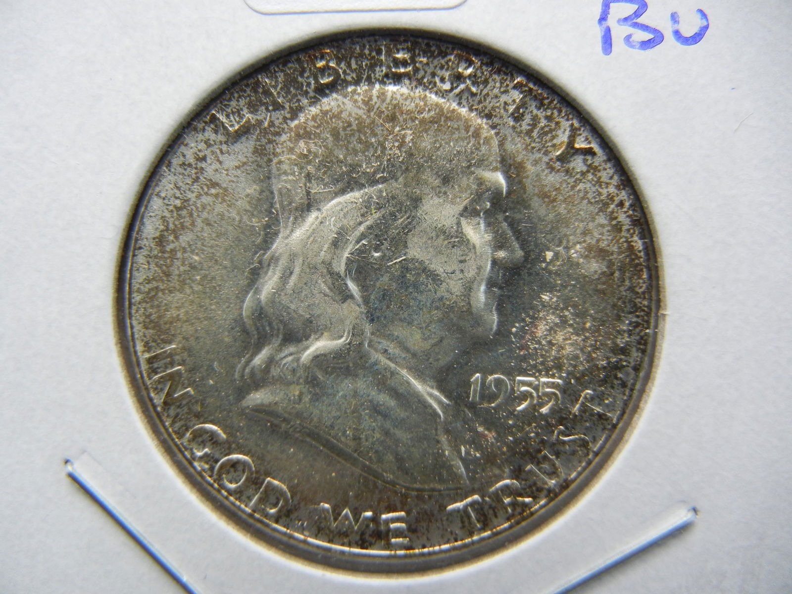 1955 Franklin Half.  GEM BU with few marks.  Full Bell (1 of 3)