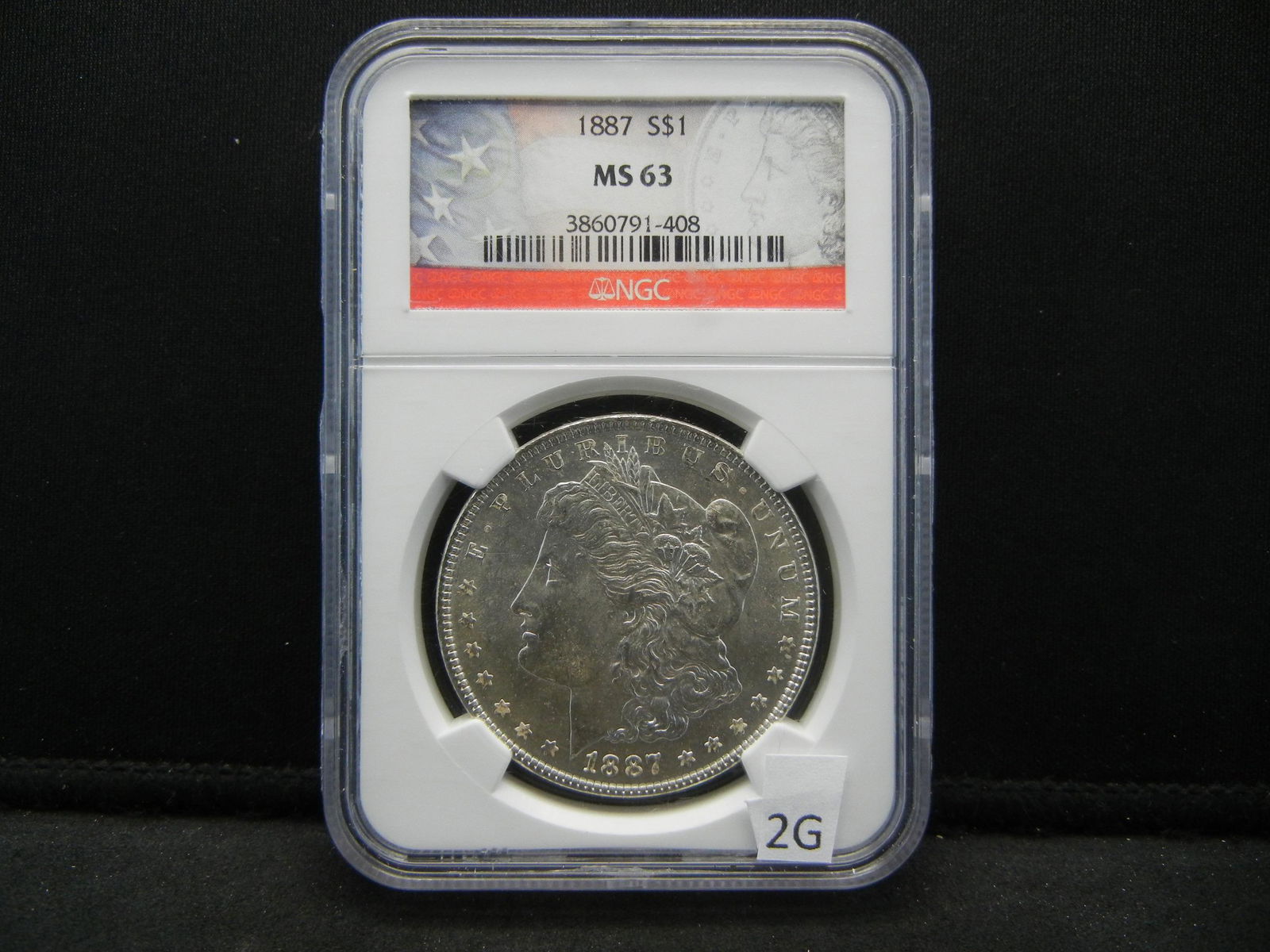 1887 Morgan Silver Dollar Graded by NGC MS63 - High (1 of 4)