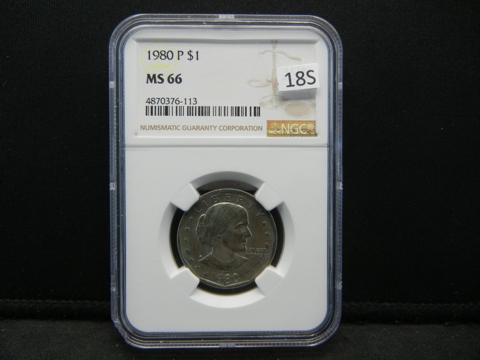 1980 Susan B. Anthony Dollar NGC MS 66: 1980 Susan B. Anthony Dollar NGC MS 66