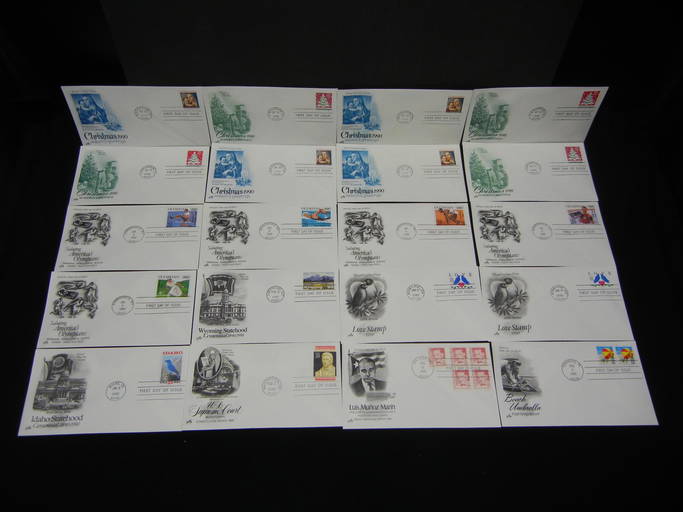 (20) First Day Of Issue Stamps