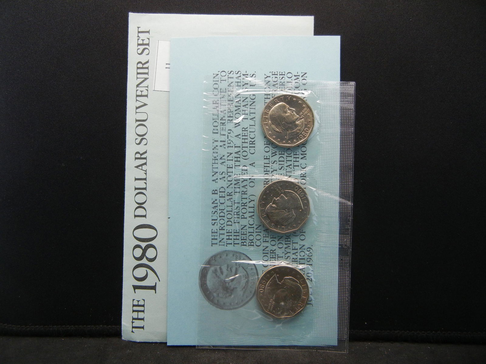 1980 United States Susan B. Anthony 3 Dollar Set w/ (1 of 3)