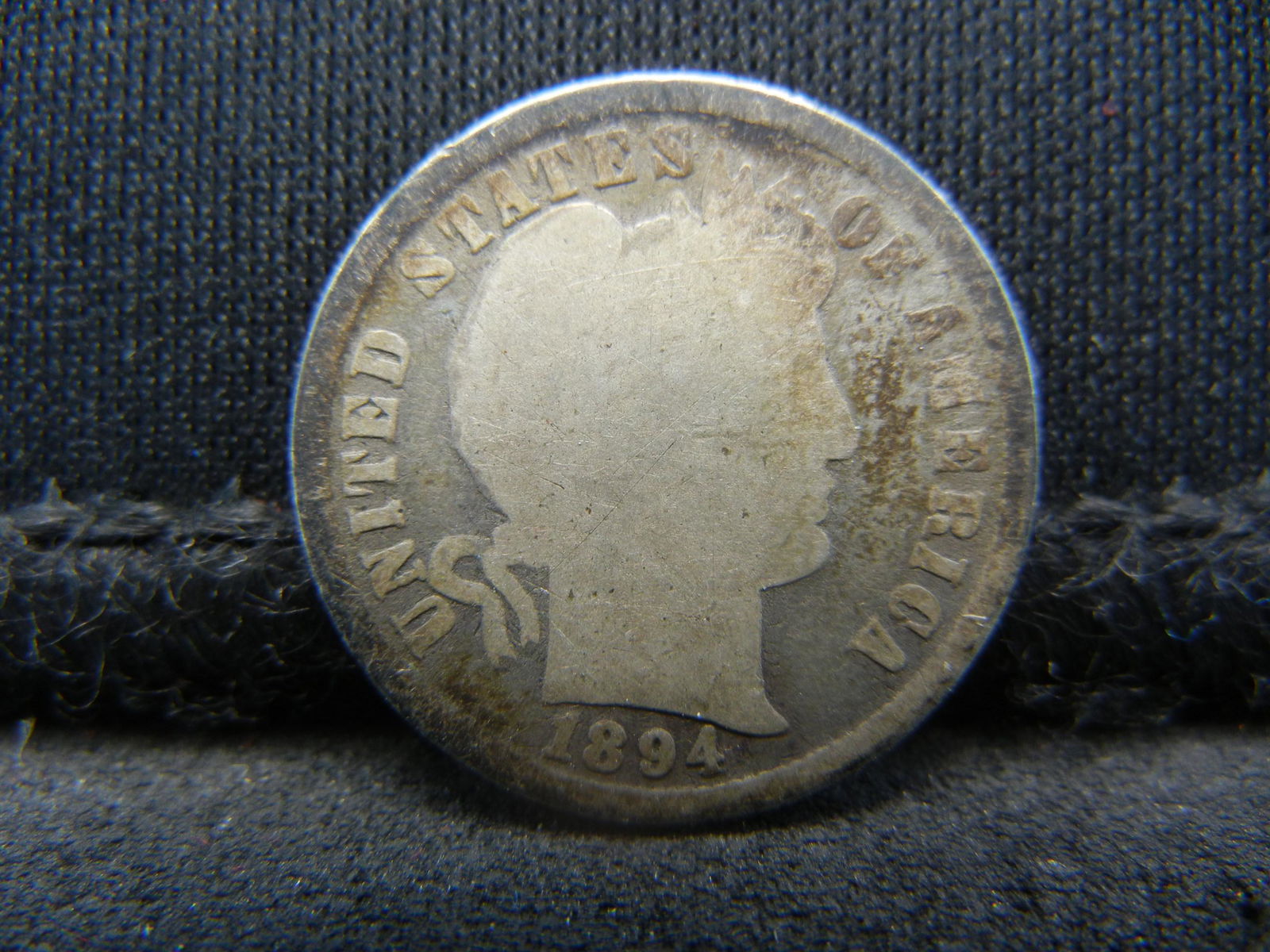 1894 United States Barber Silver Dime (1 of 2)