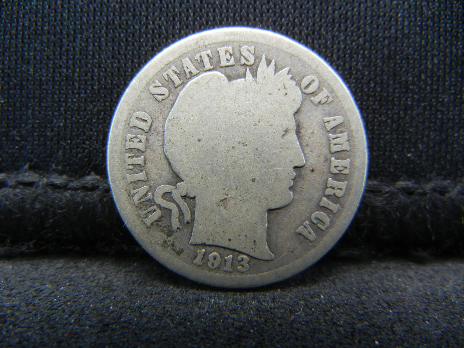 1913 United States Barber Silver Dime (1 of 2)