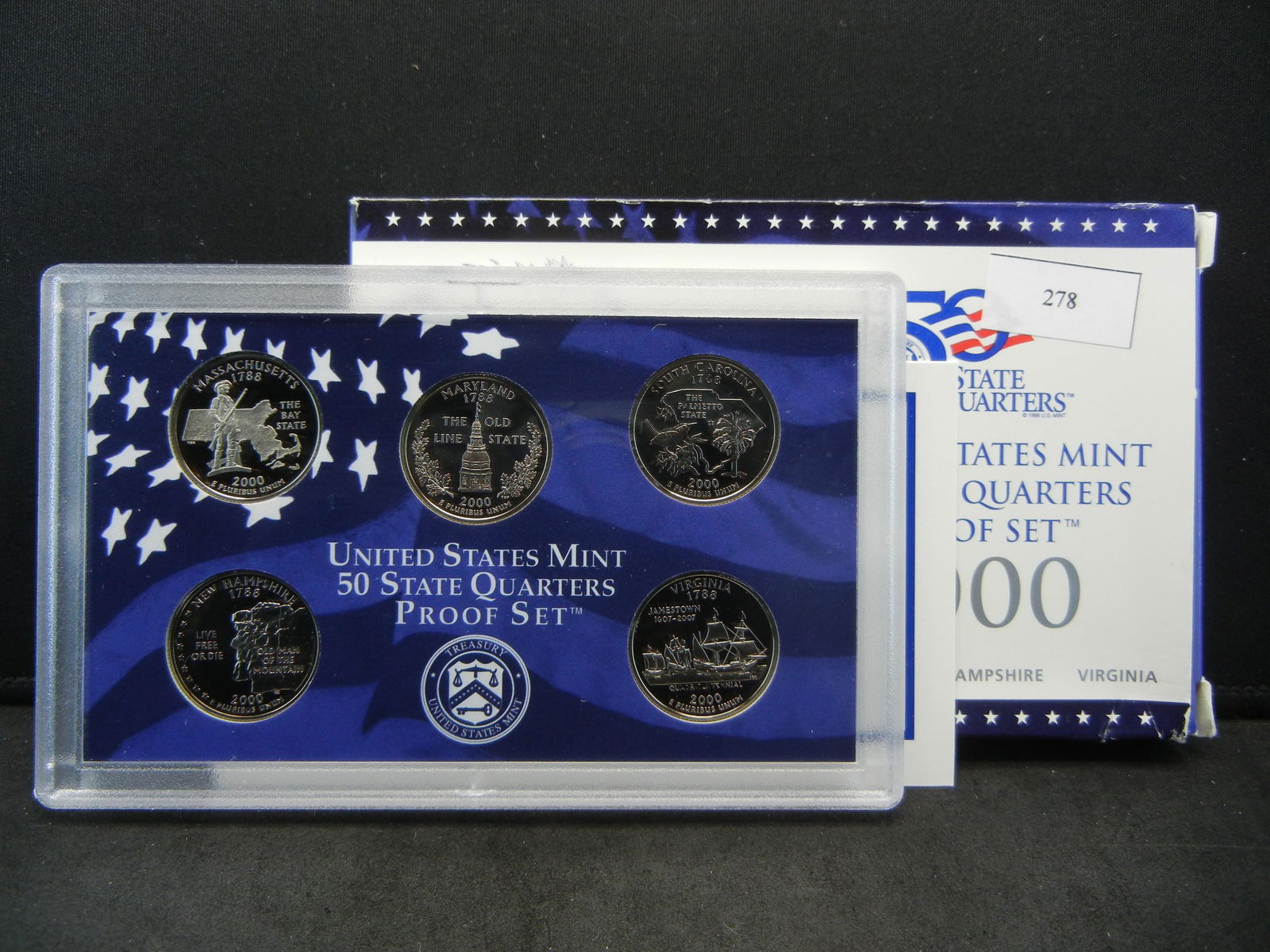 2000 United States Proof Clad Quarter Set w/ Original: 2000 United States Proof Clad Quarter Set w/ Original Packaging