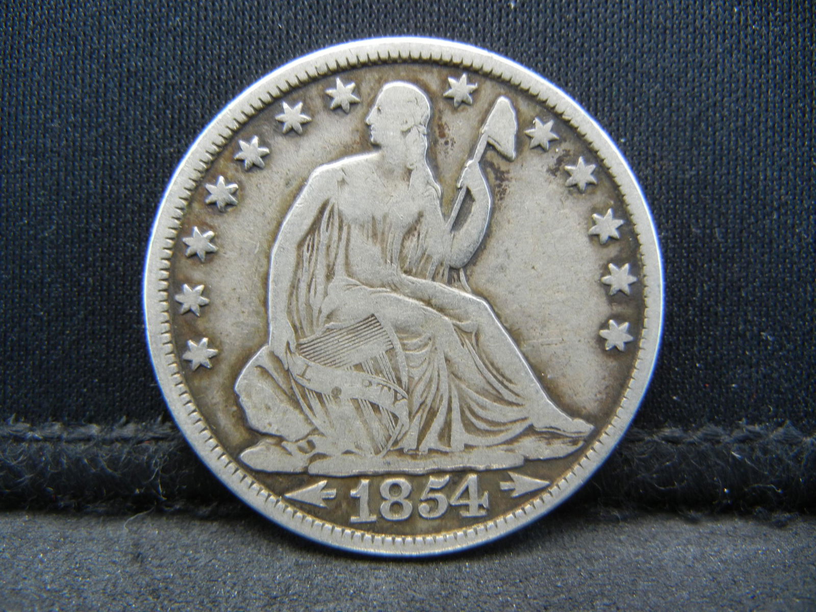 1854-O United States Seated Liberty Silver Half Dollar (1 of 2)