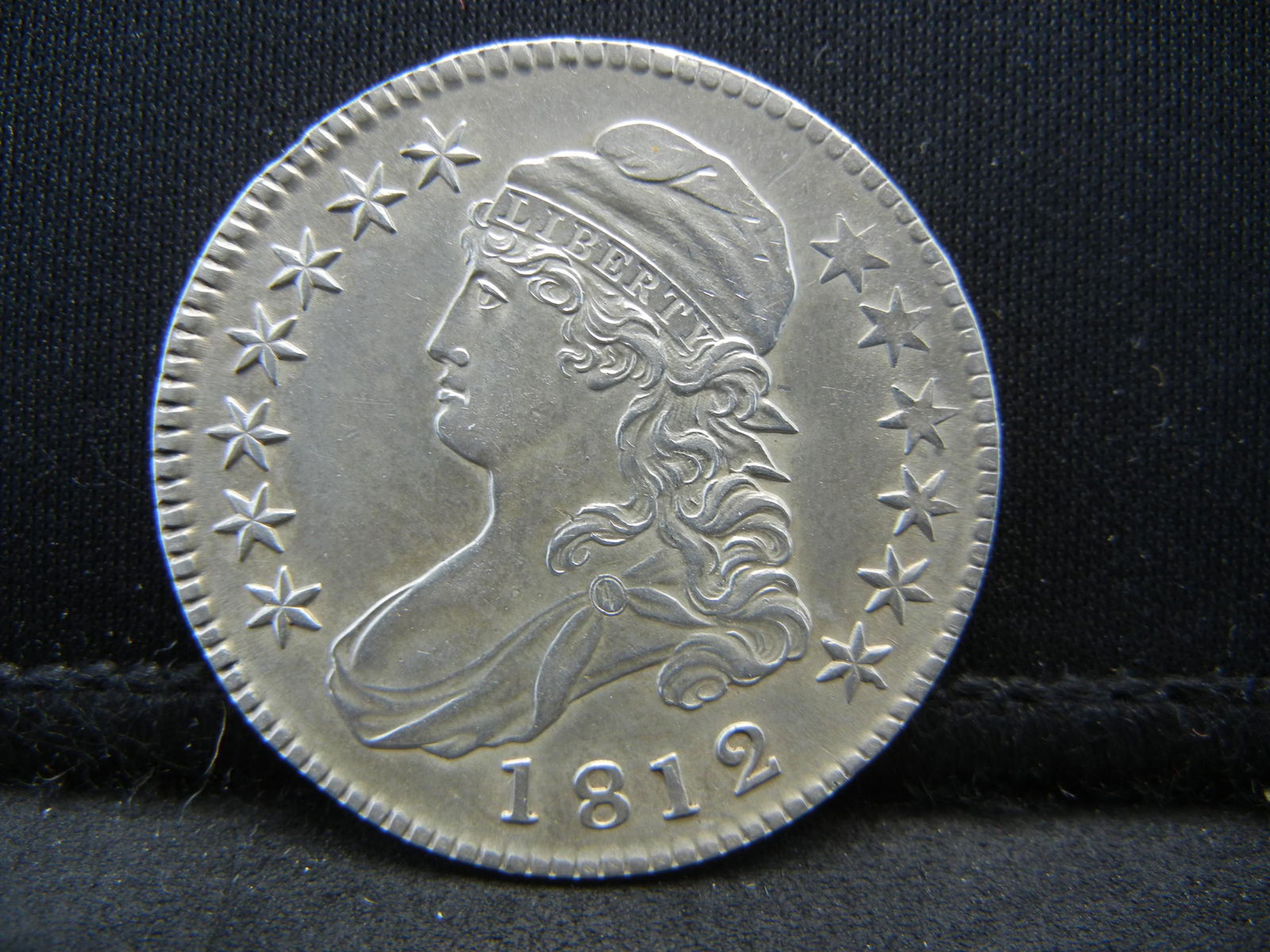1812 Capped Bust Half Dollar AU Strong Strike (1 of 2)