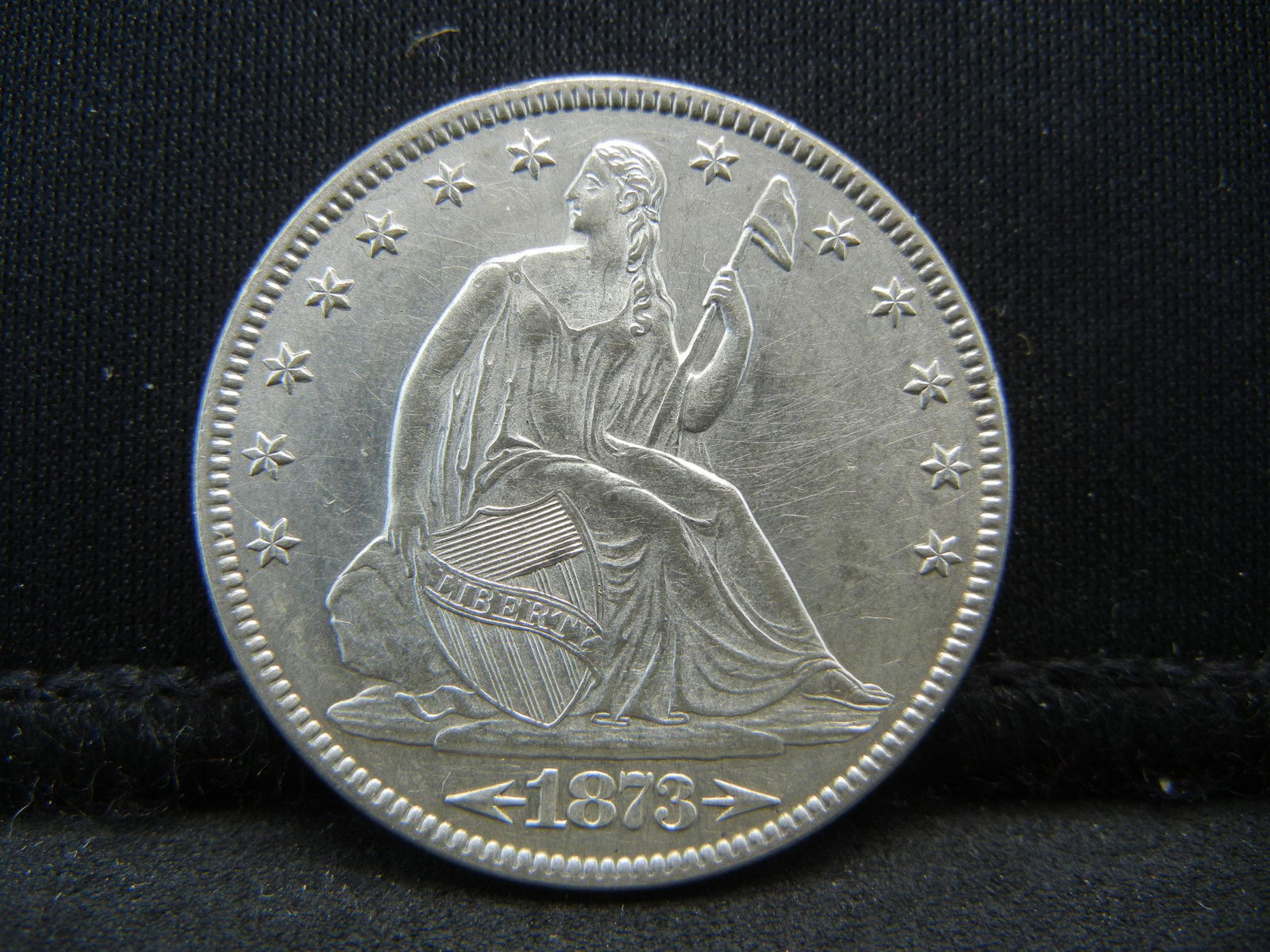 1873 Arrows Seated Half Dollar AU/BU Scarce!! (1 of 2)