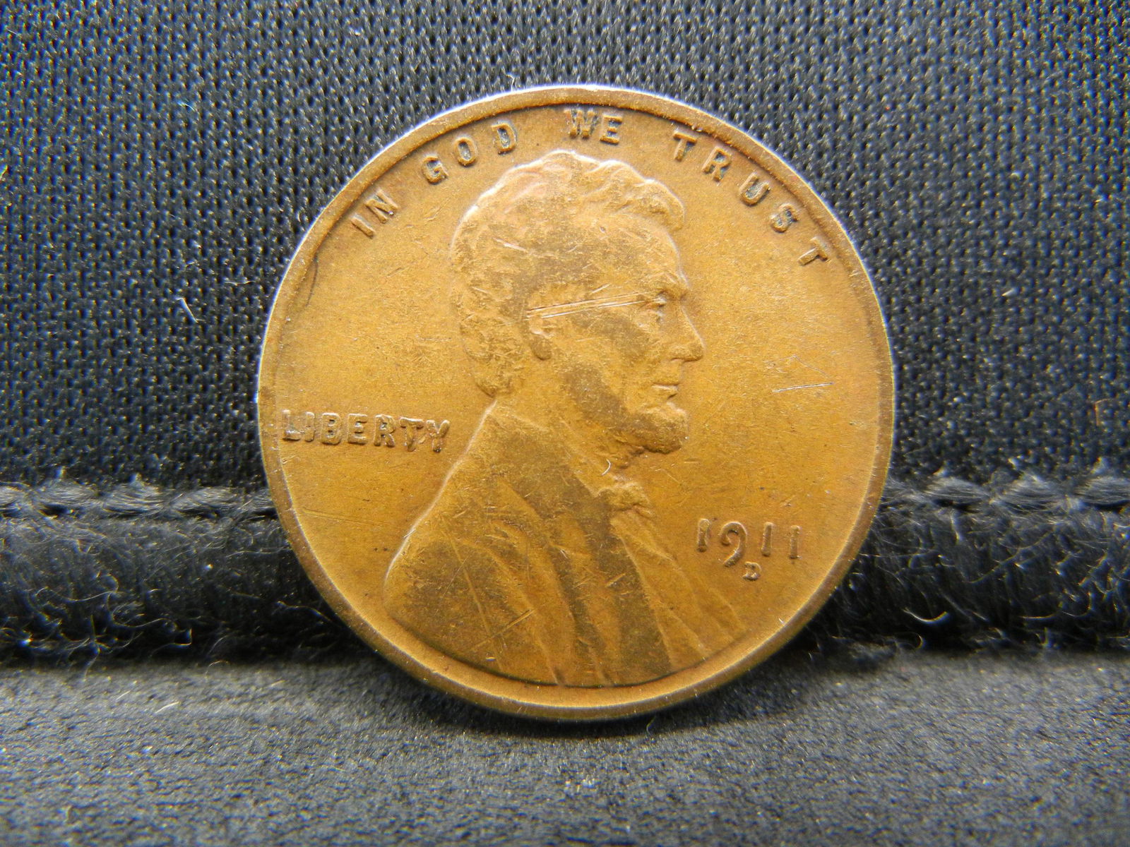 1911 D Lincoln Cent VF/XF Tough in Mid Grade (1 of 2)