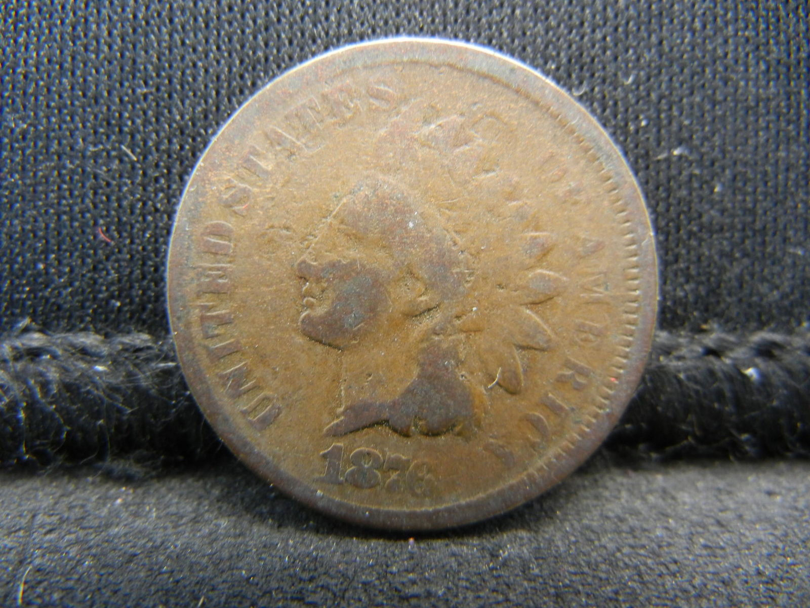 1876 United States Indian Head Penny Cent (1 of 2)