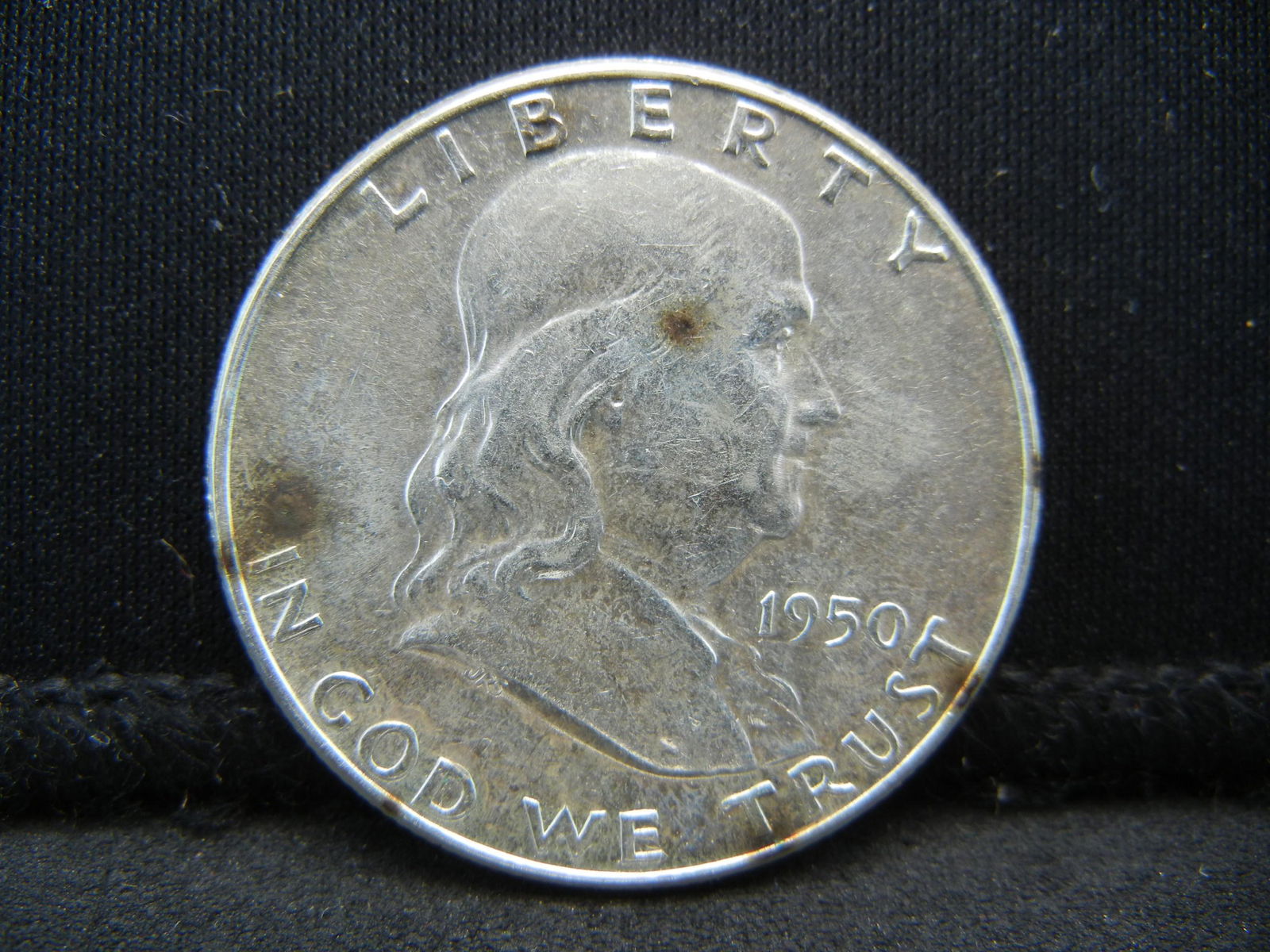 1950 United States Franklin Silver Half Dollar (1 of 2)
