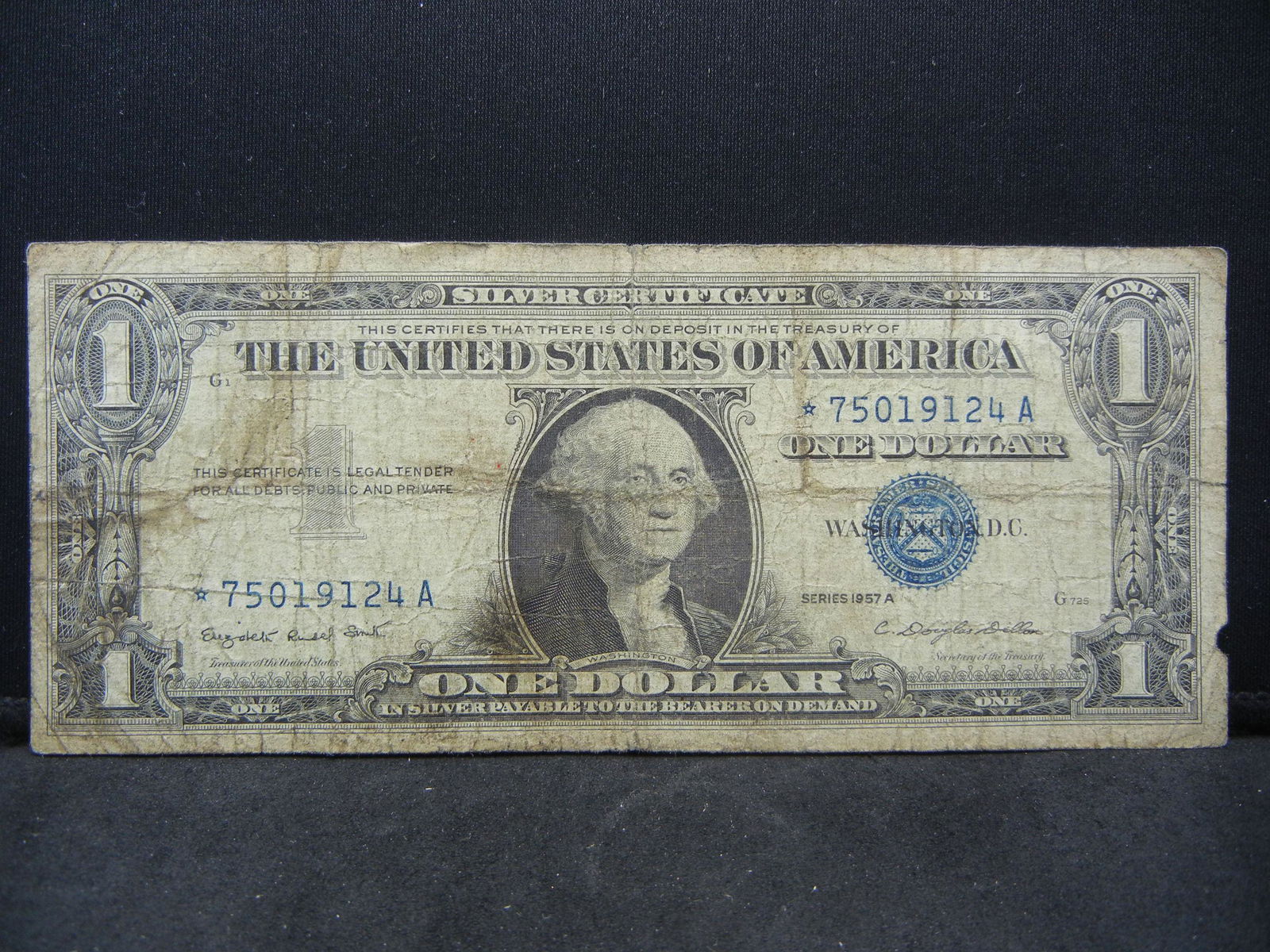1957 A $1.00 Silver Certificate STAR Note (1 of 3)
