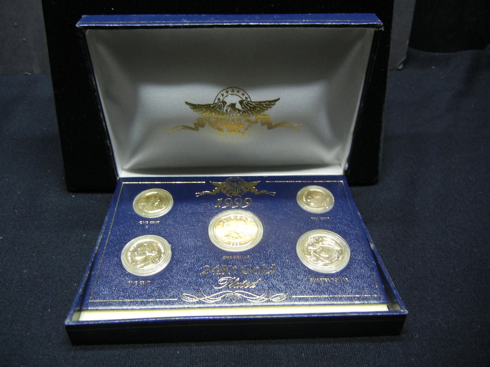 1999 Year Set 24KT Gold Plated  in Nice Display (1 of 3)