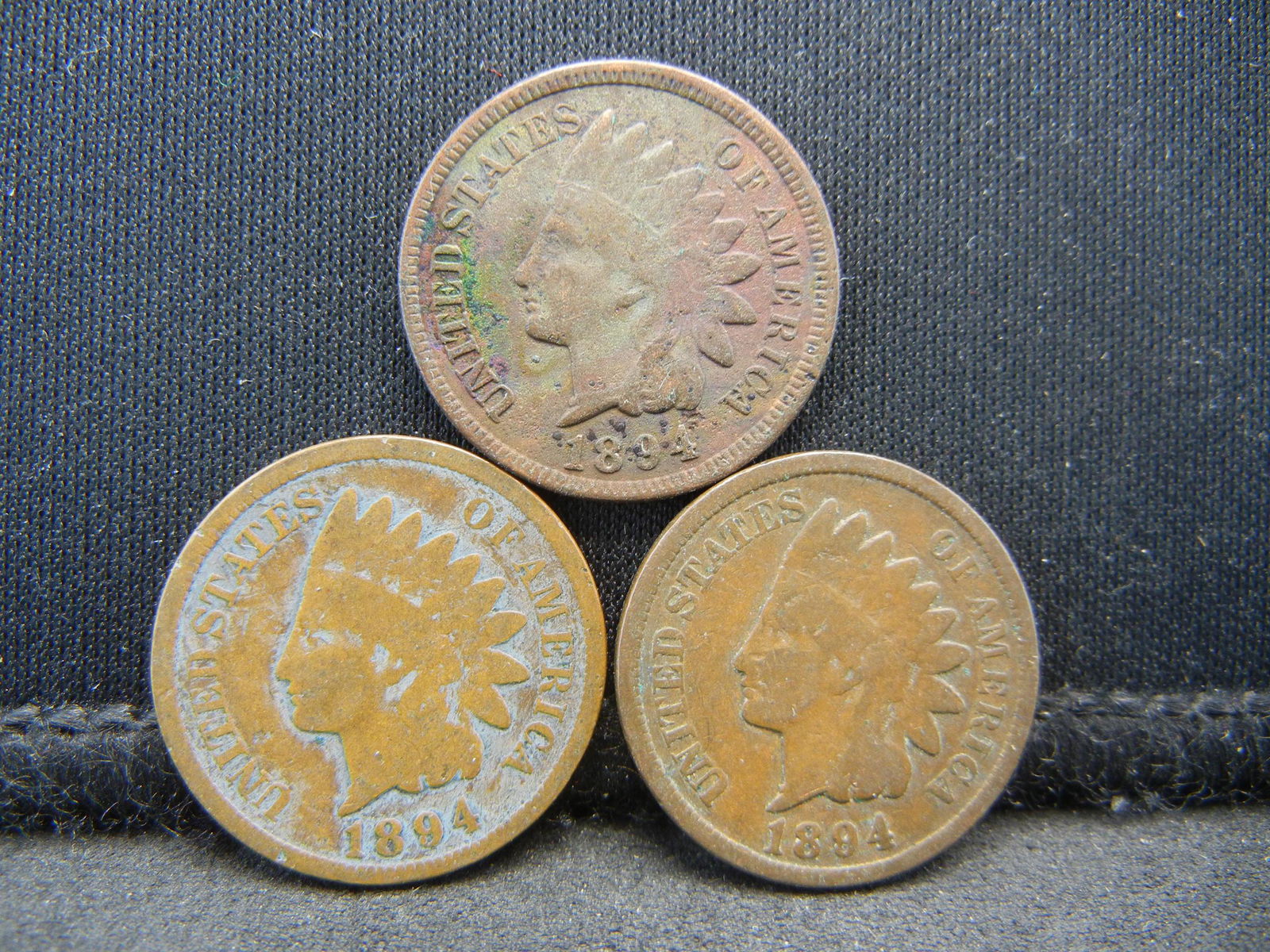 (3) 1894 Indian Cents Better Date (1 of 2)