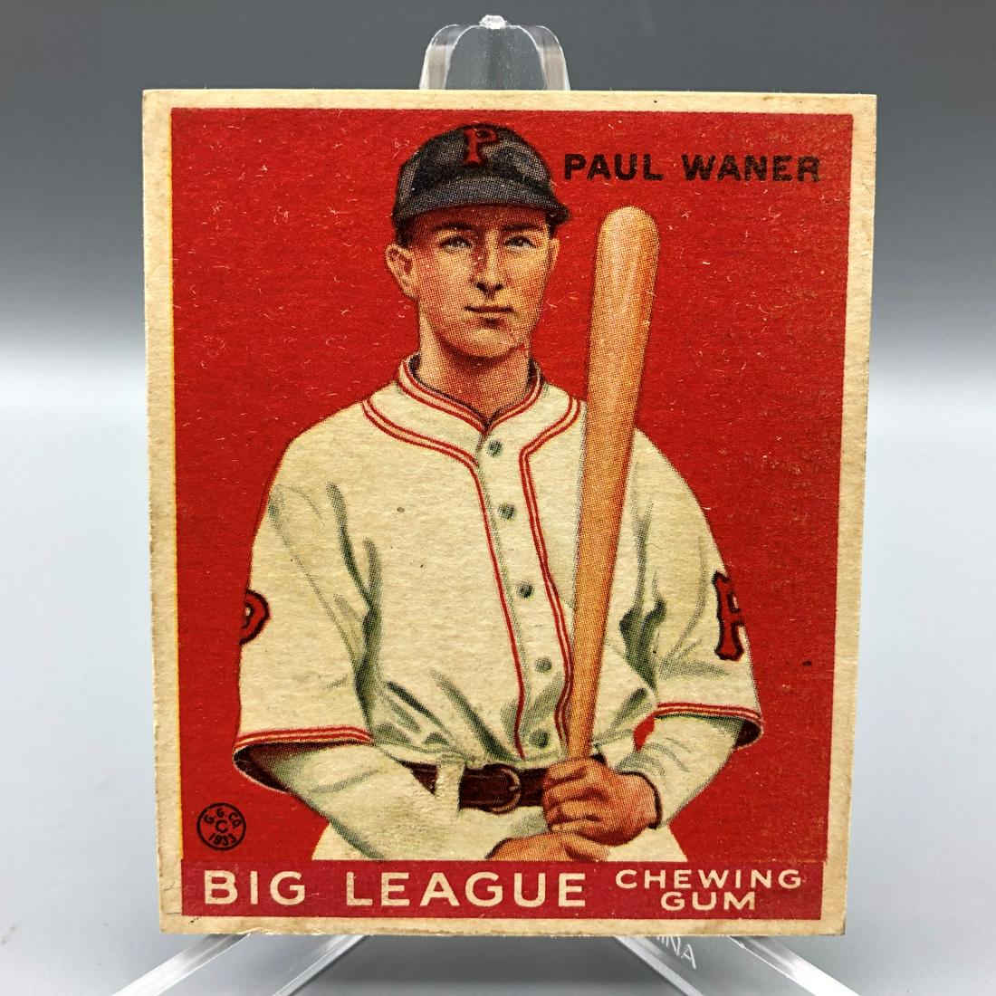1933 Goudey Paul Waner #25 Low Number HOF (1 of 2)