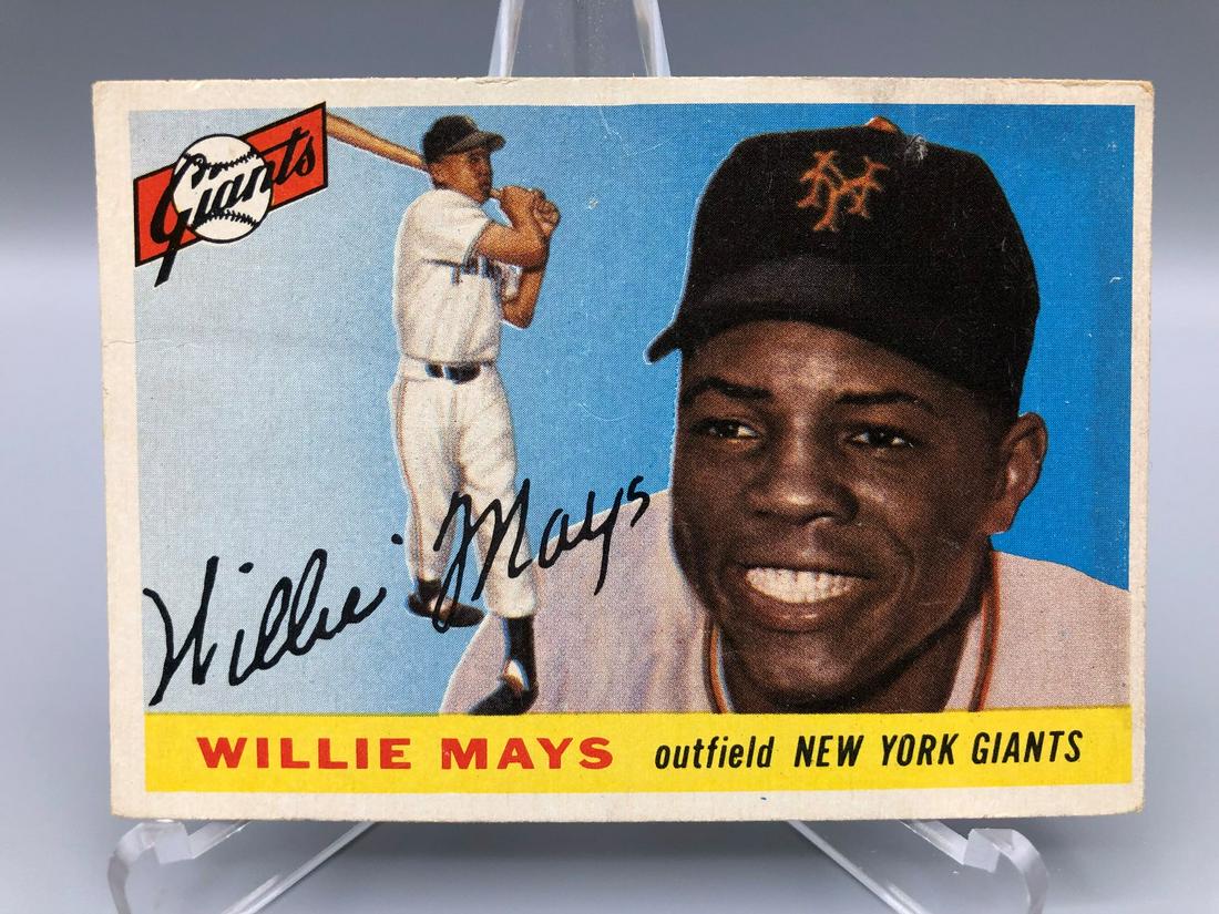 1955 Topps Willie Mays High Number #194: 1955 Topps Willie Mays High Number #194