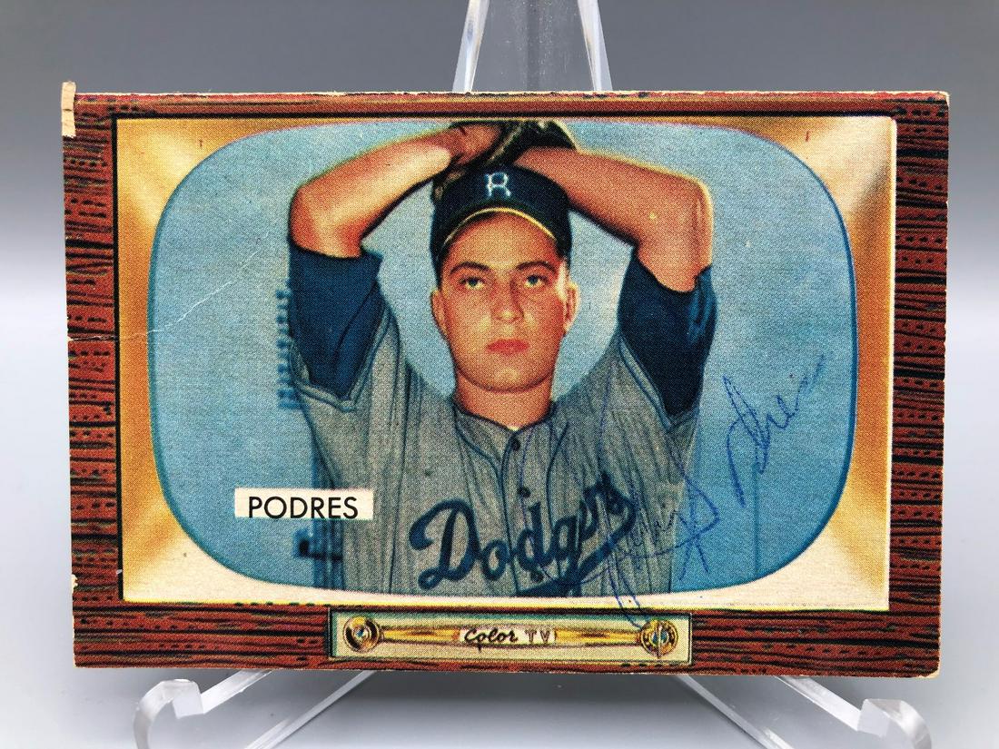 1955 Bowman John Podres #97 - Signed - No COA (1 of 2)