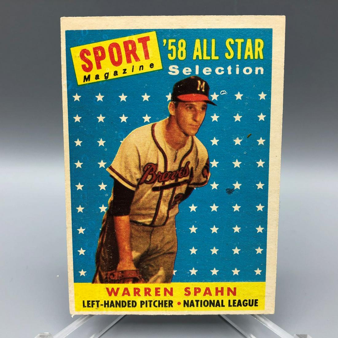 1958 Topps Warren Spahn #494 HOF (1 of 2)