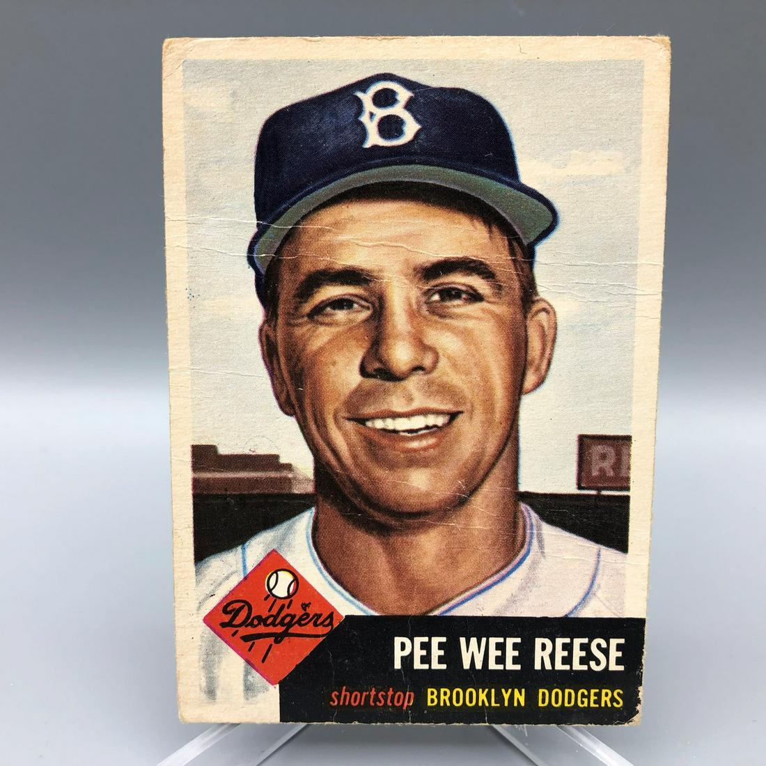 1953 Topps Pee Wee Reese #76 Short Print HOF (1 of 2)
