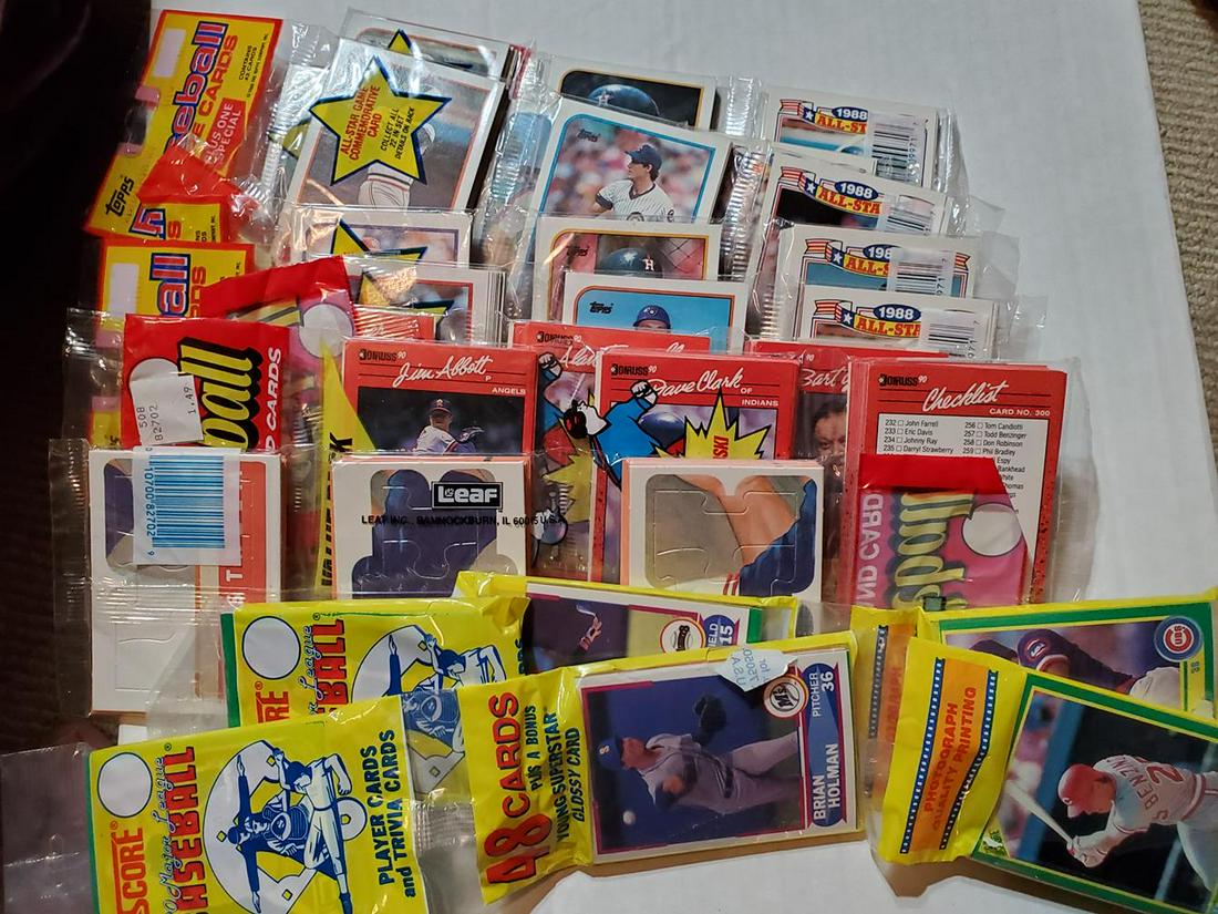 Lot of 10 Baseball Rack Packs - (2) 1990 Score (Jackson (1 of 1)