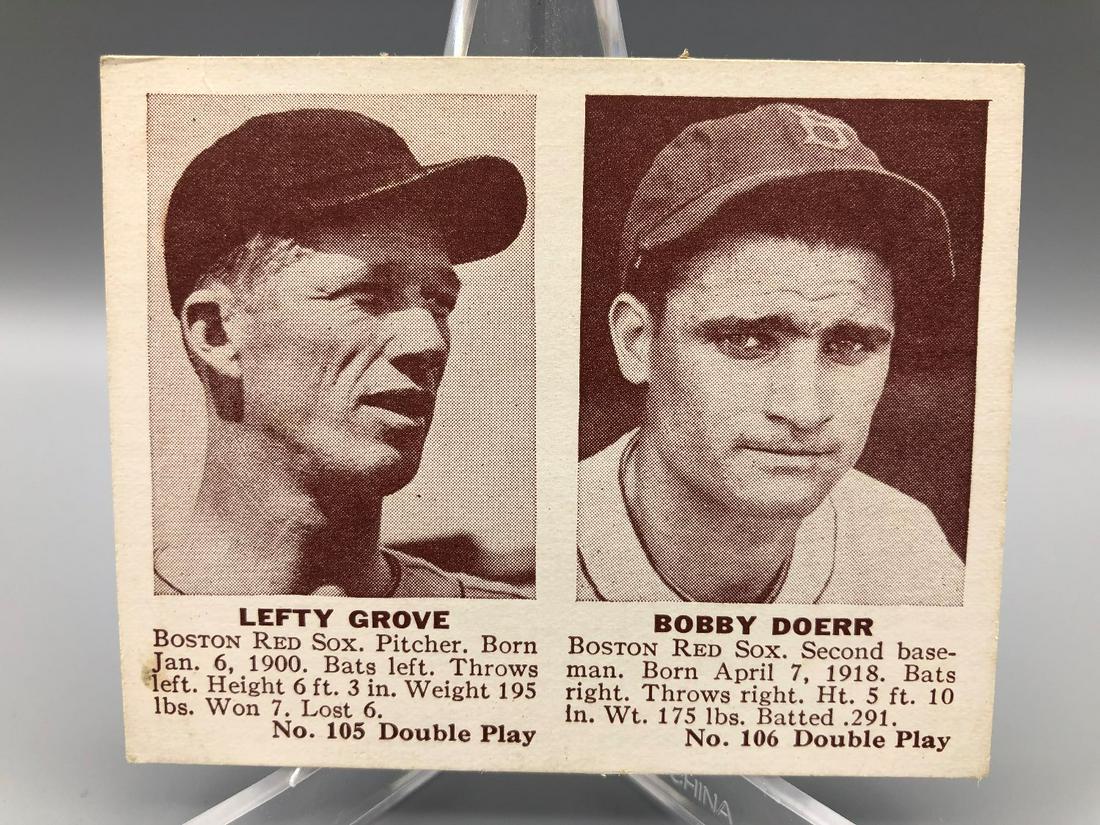 1941 Double Play Lefty Grove, Bobby Doerr 105,106 Super (1 of 2)