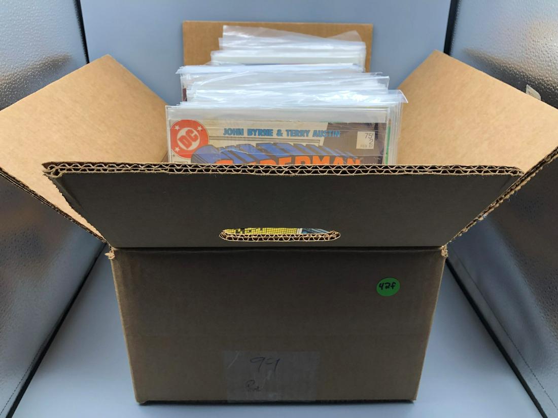 Box of Comics with misc Superman books - Approximate (1 of 9)