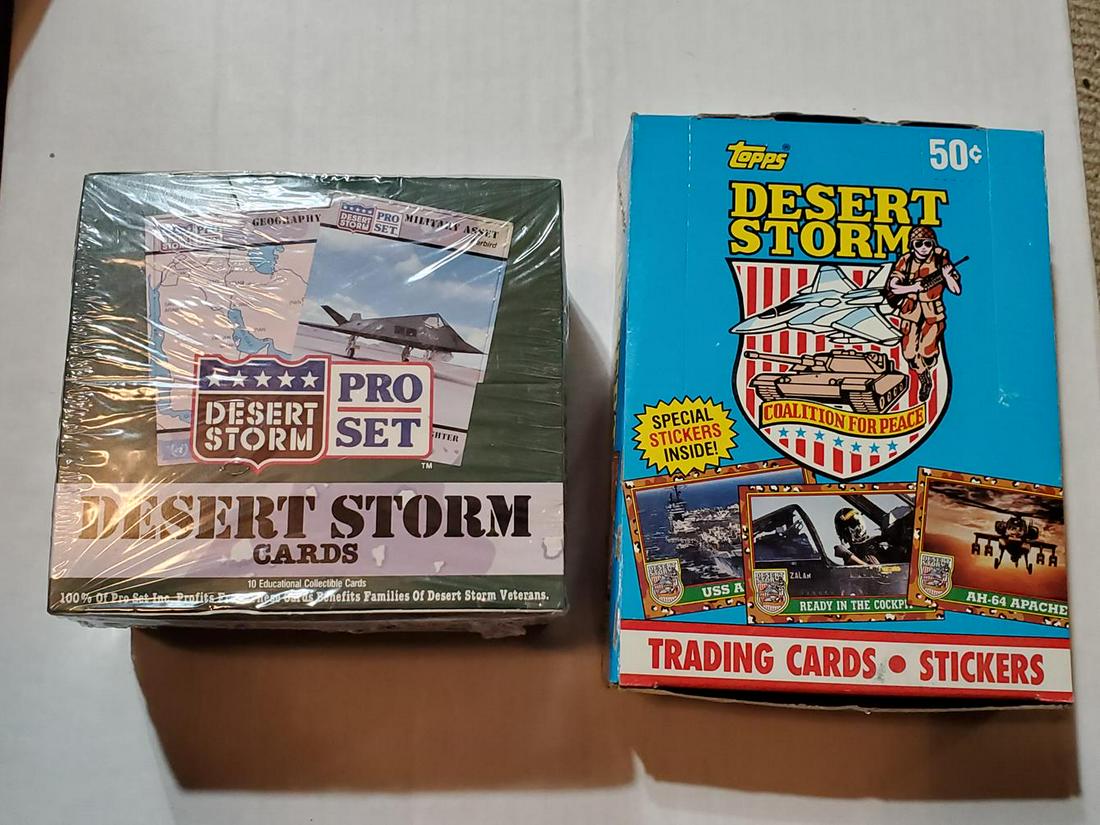 Desert Storm Unopened Wax Box Pair - Topps and Pro Set (1 of 1)