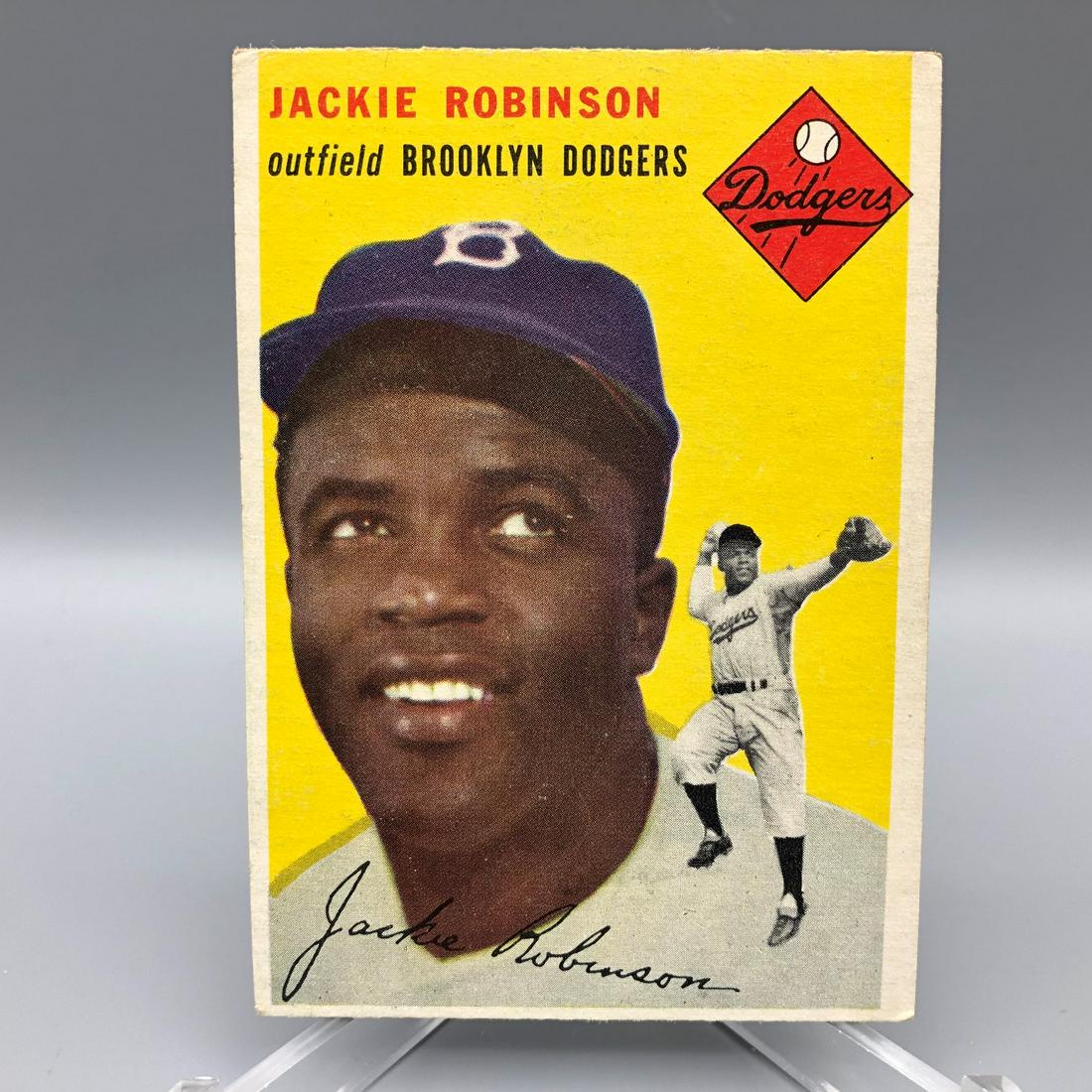 1954 Topps Jackie Robinson #10 HOF: 1954 Topps Jackie Robinson #10 HOF