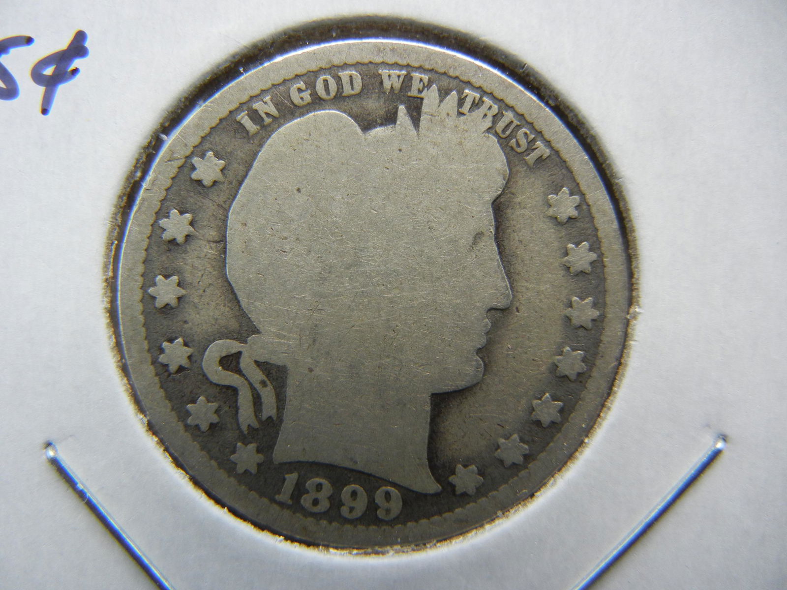 1899-O Barber 25c.  Good. (1 of 3)