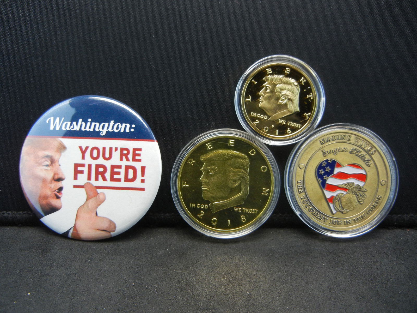 (3) Trump Medals, One Pin (1 of 2)