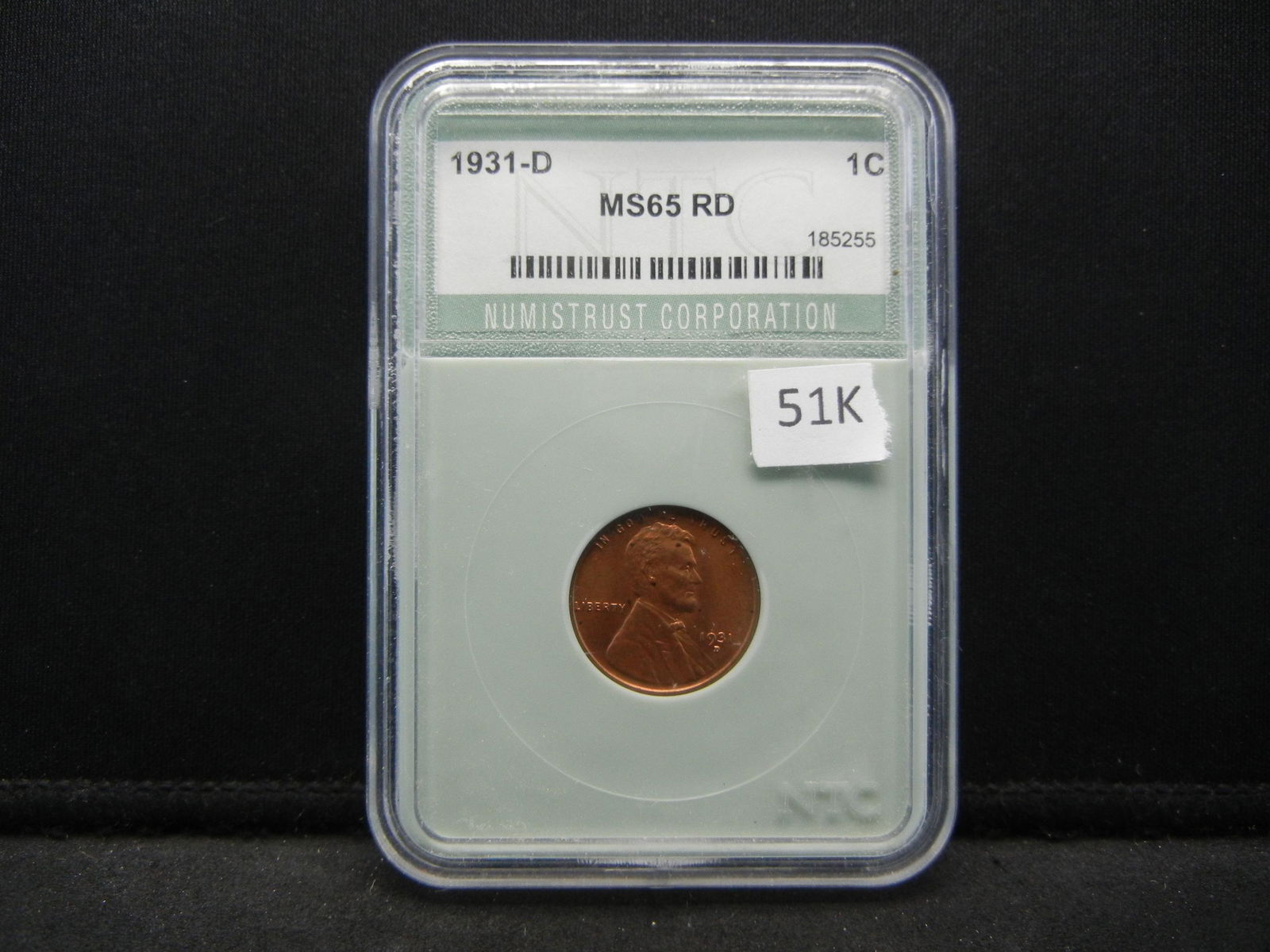 1931-D MS65 Red Wheat cent. (1 of 4)