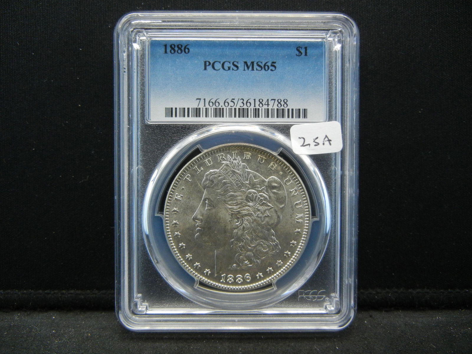 1886 Morgan Dollar.  Slabbed by PCGS (The BEST) as (1 of 4)