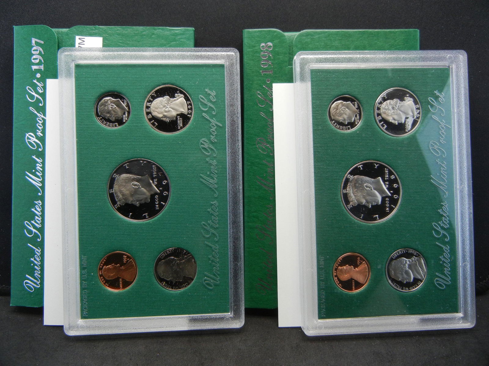 1997 1998 United States Mint 5-Coin Proof Sets With (1 of 7)