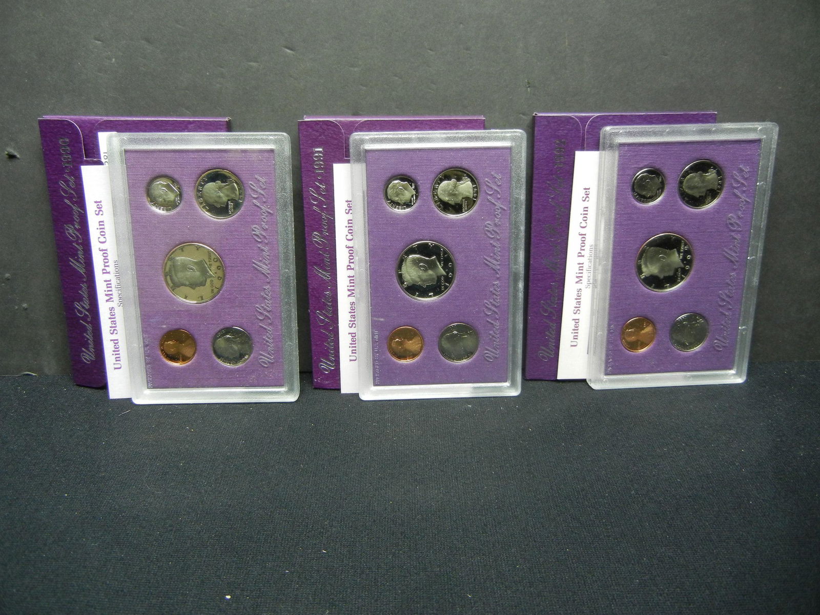 1990, 91, 92, US Mint Proof Sets (1 of 10)