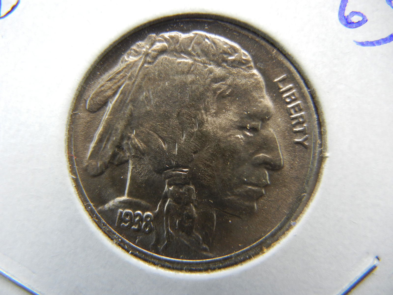 1938-D Buffalo Nickel.  Gem BU 65. (1 of 3)