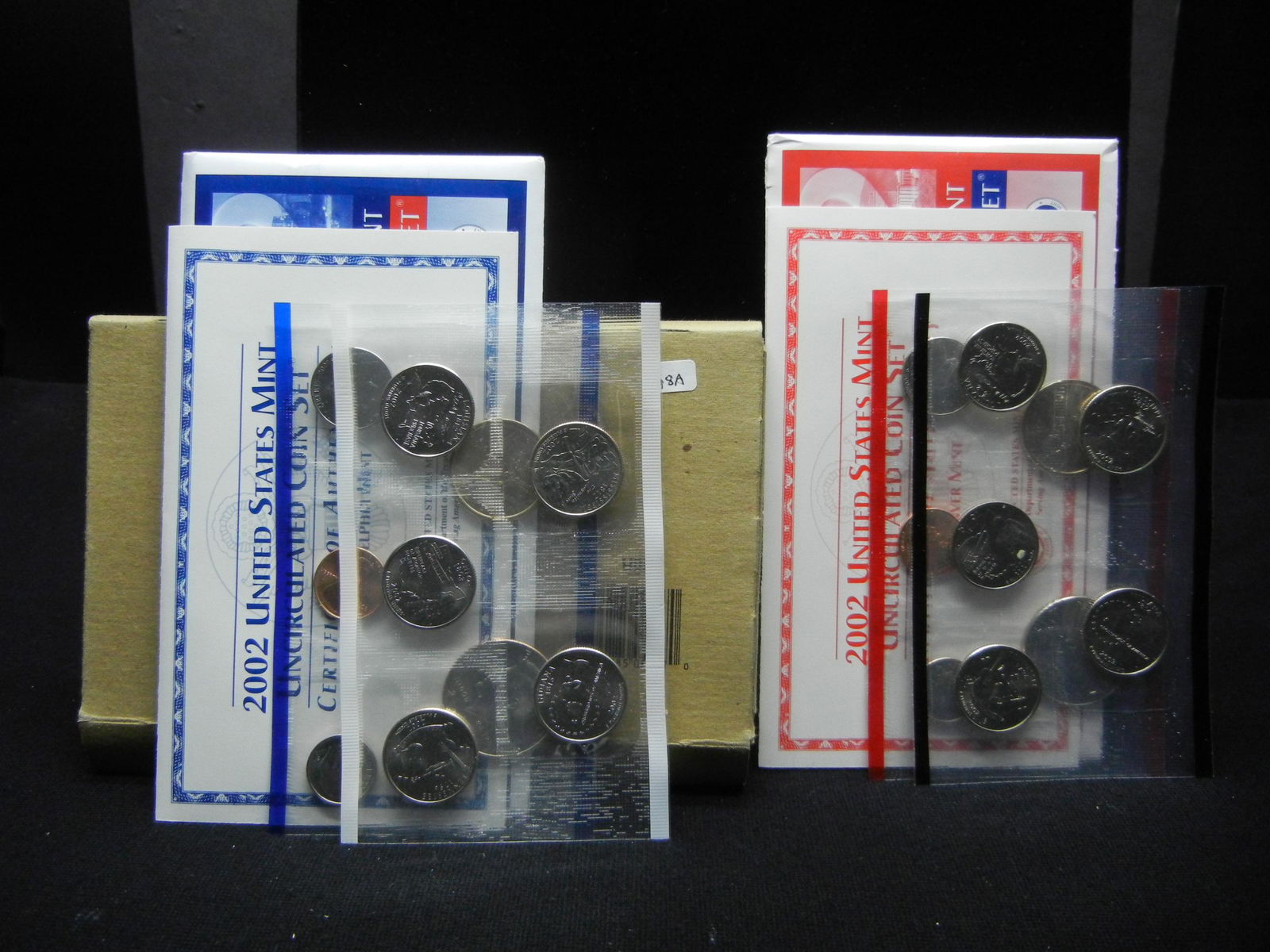 2002 P and D US Mint set.  20 coins, $5.82 face.  GEM (1 of 13)