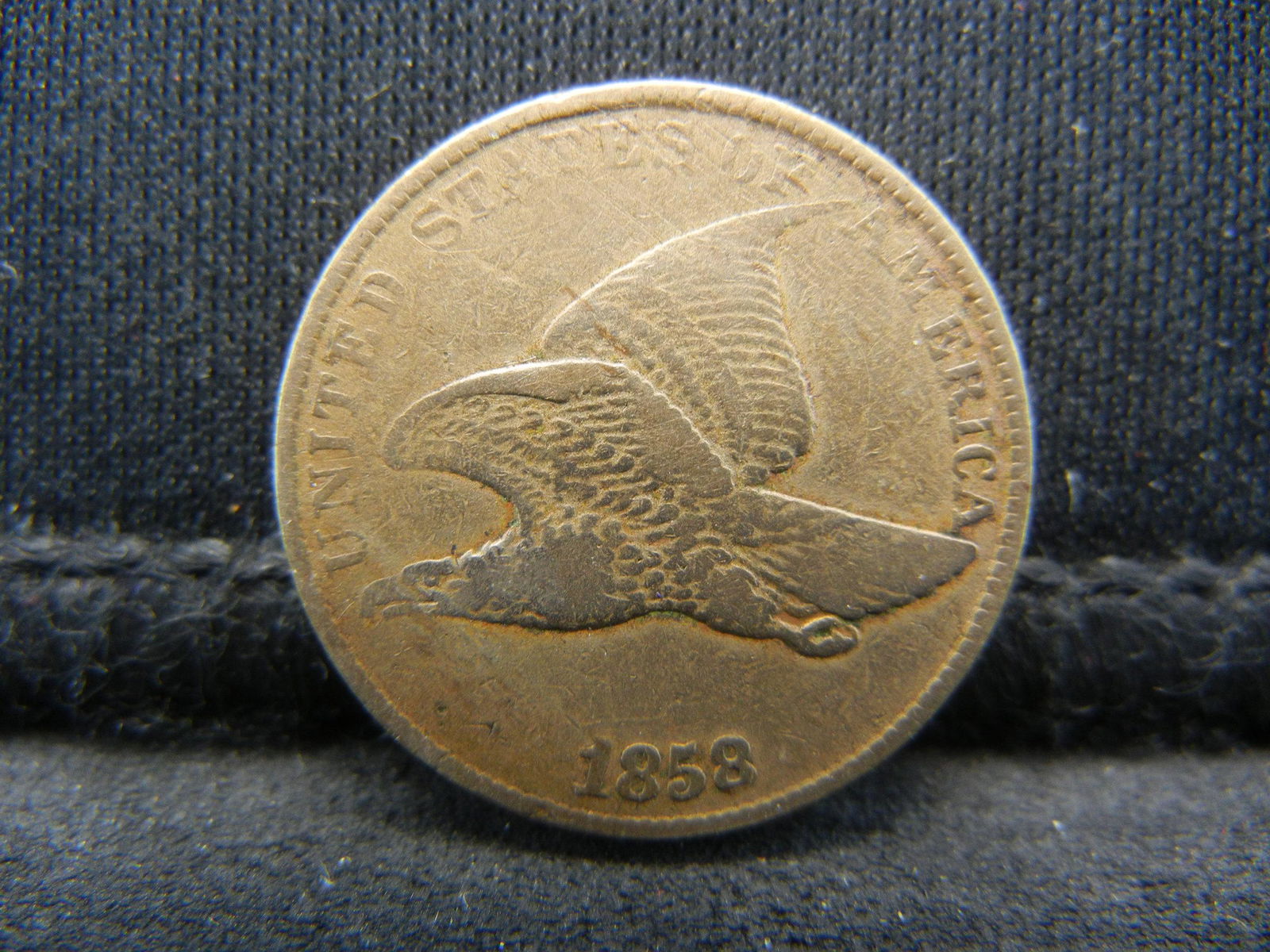 1858 Flying Eagle Cent Strong Details (1 of 2)