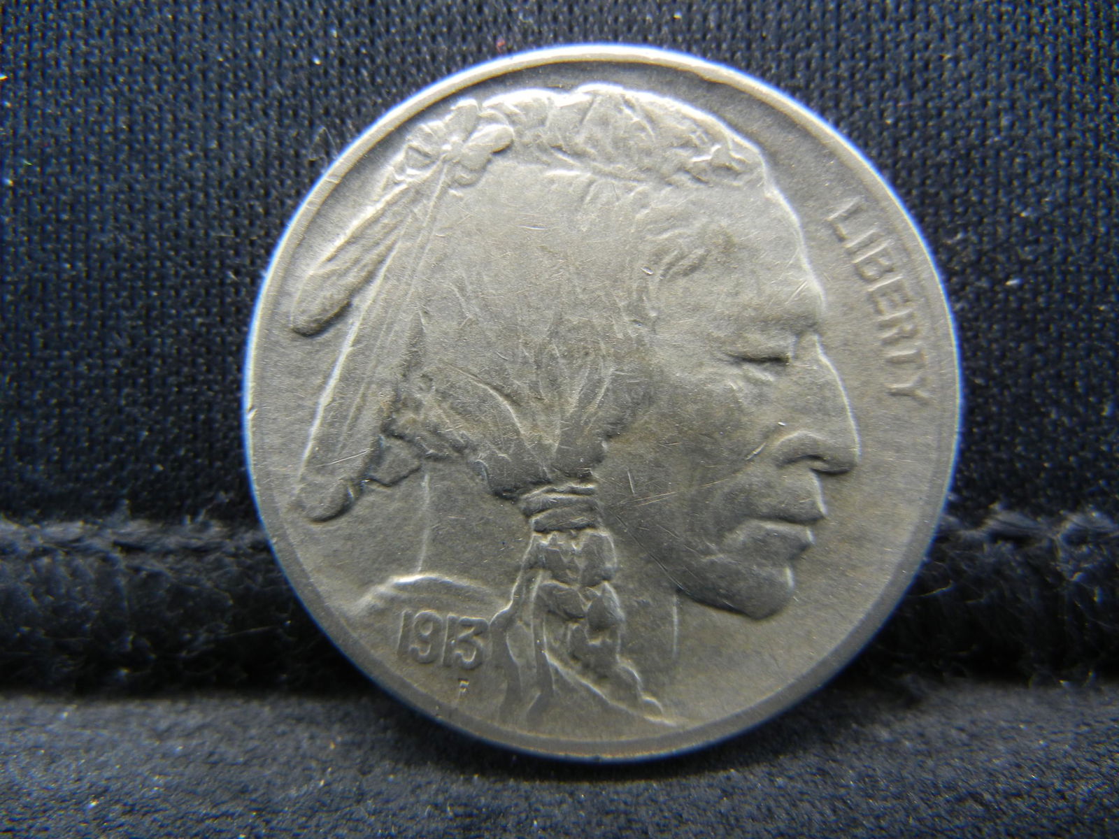1913 S Buffalo Nickel Type 1 AU+ Better Date (1 of 2)