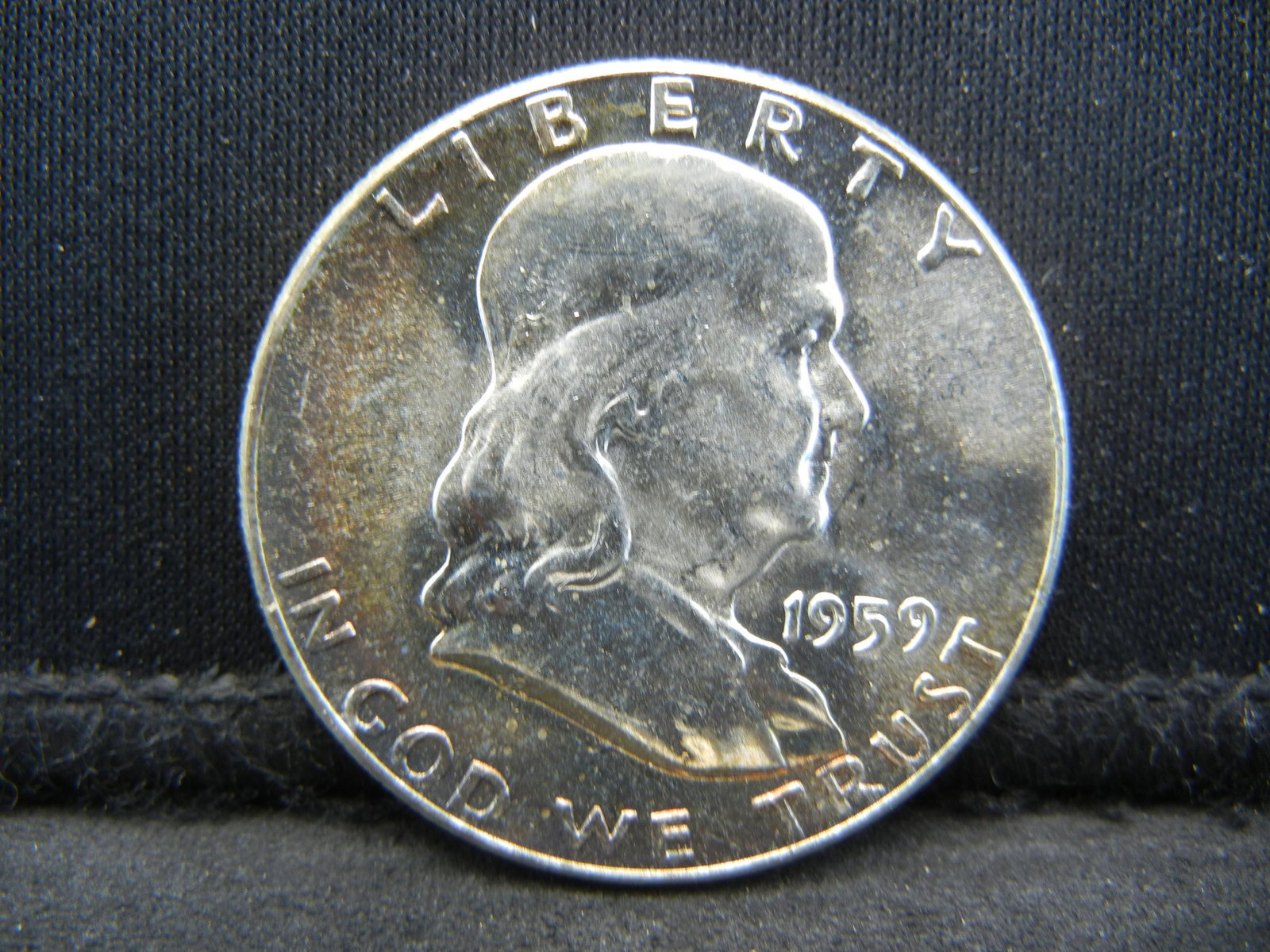 1959 Franklin Half Dollar CH BU Beautiful Toning (1 of 2)