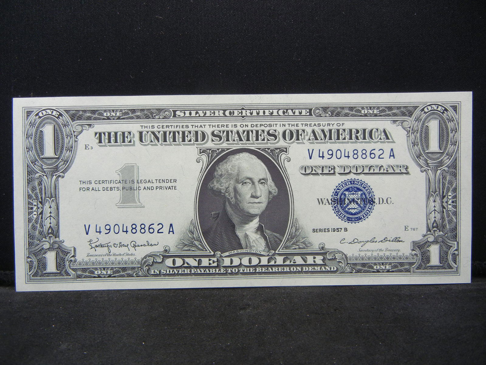 1957 B $1.00 Silver Certificate Crisp Note (1 of 3)