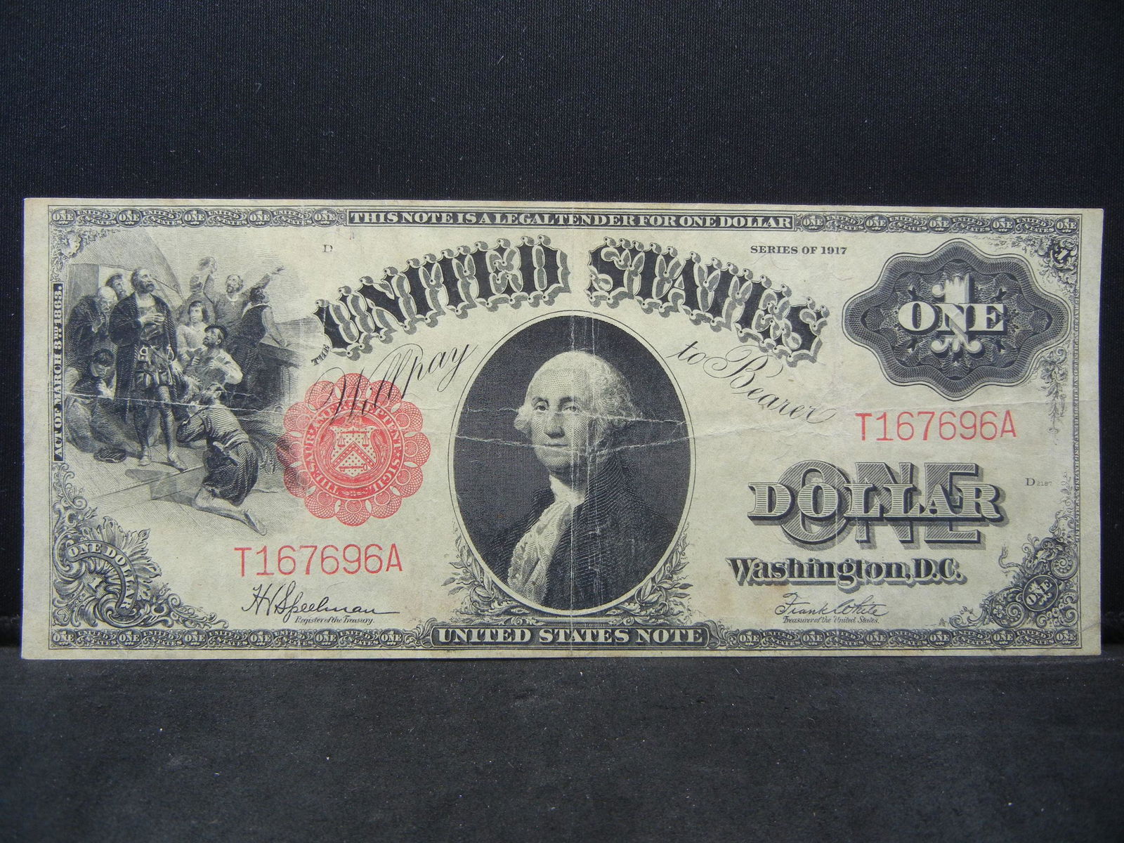 1917 Series 1 $1.00 Legal Tender Note Fine (1 of 3)