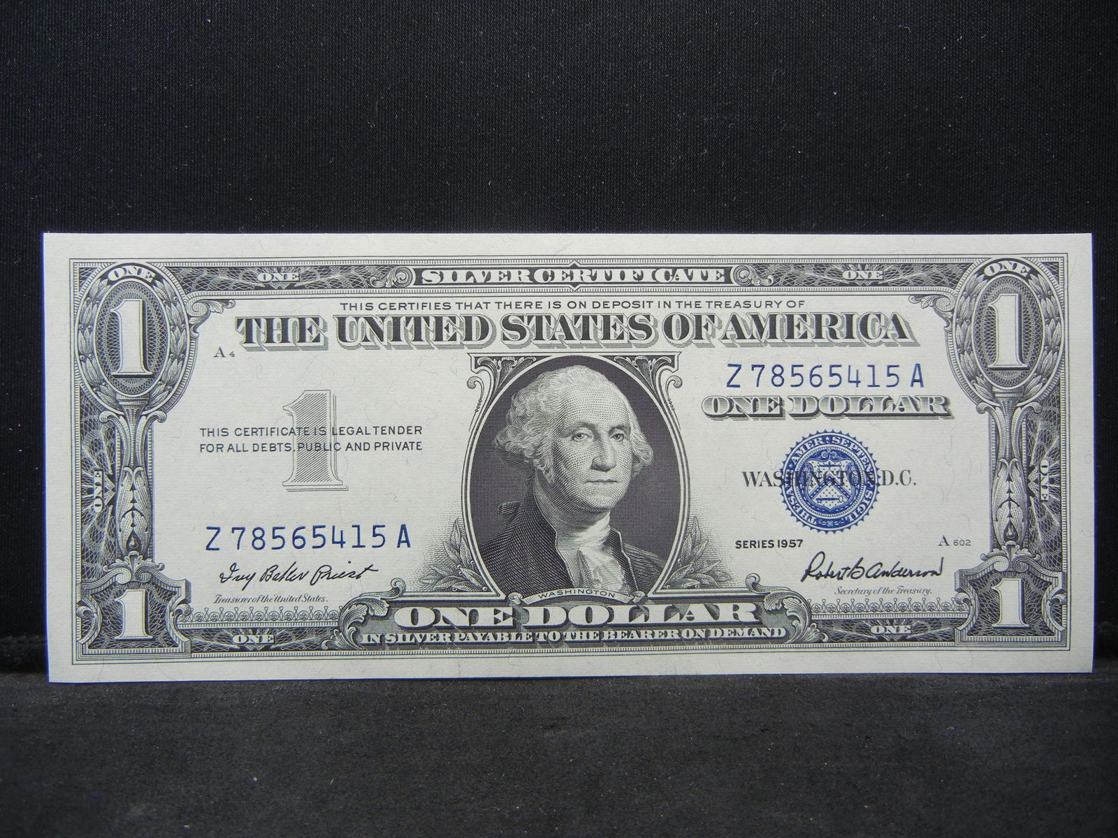 1957 $1.00 Silver Certificate Crisp Note (1 of 3)
